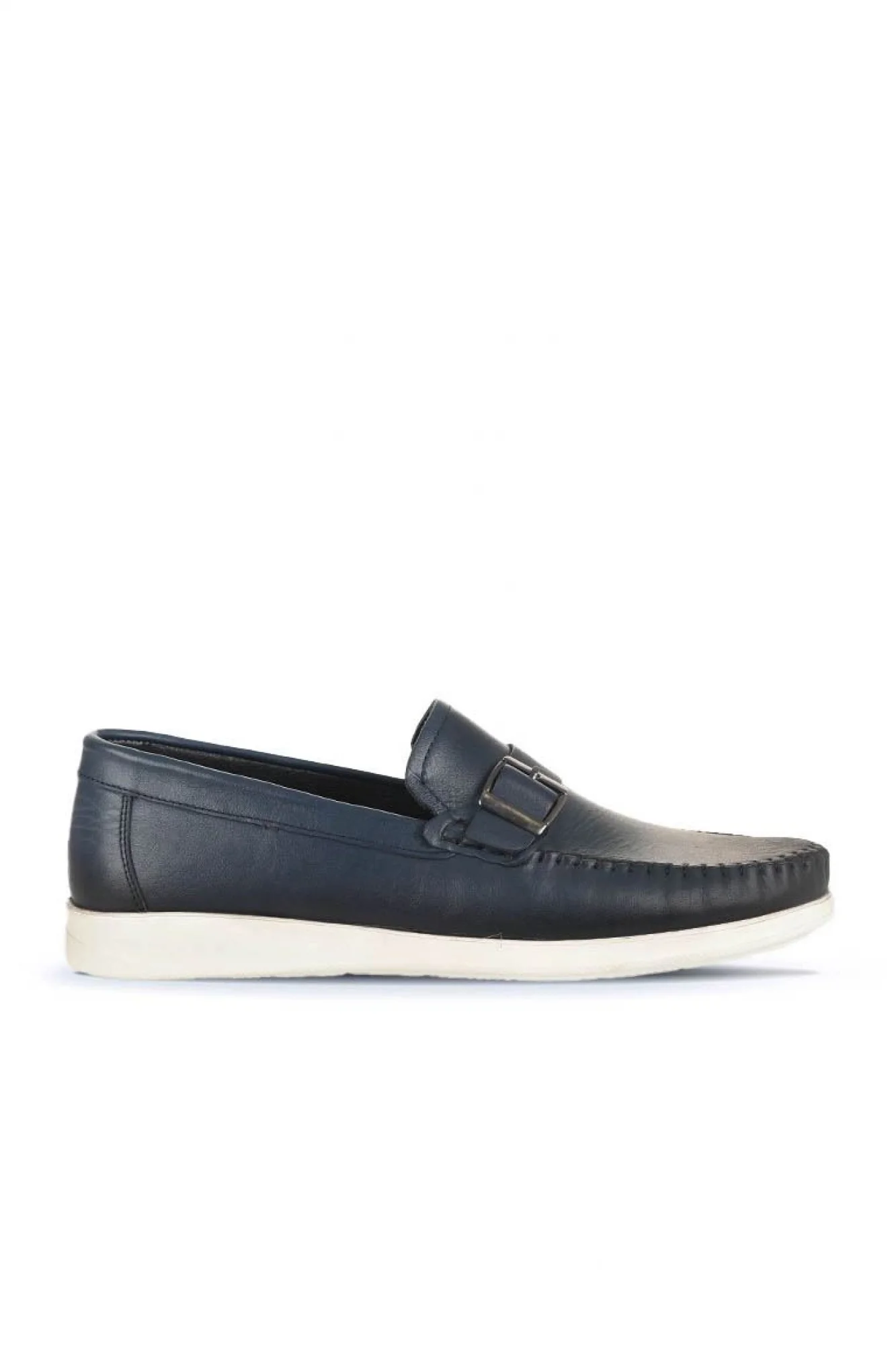 Lacivert Deri Erkek Günlük Ayakkabı