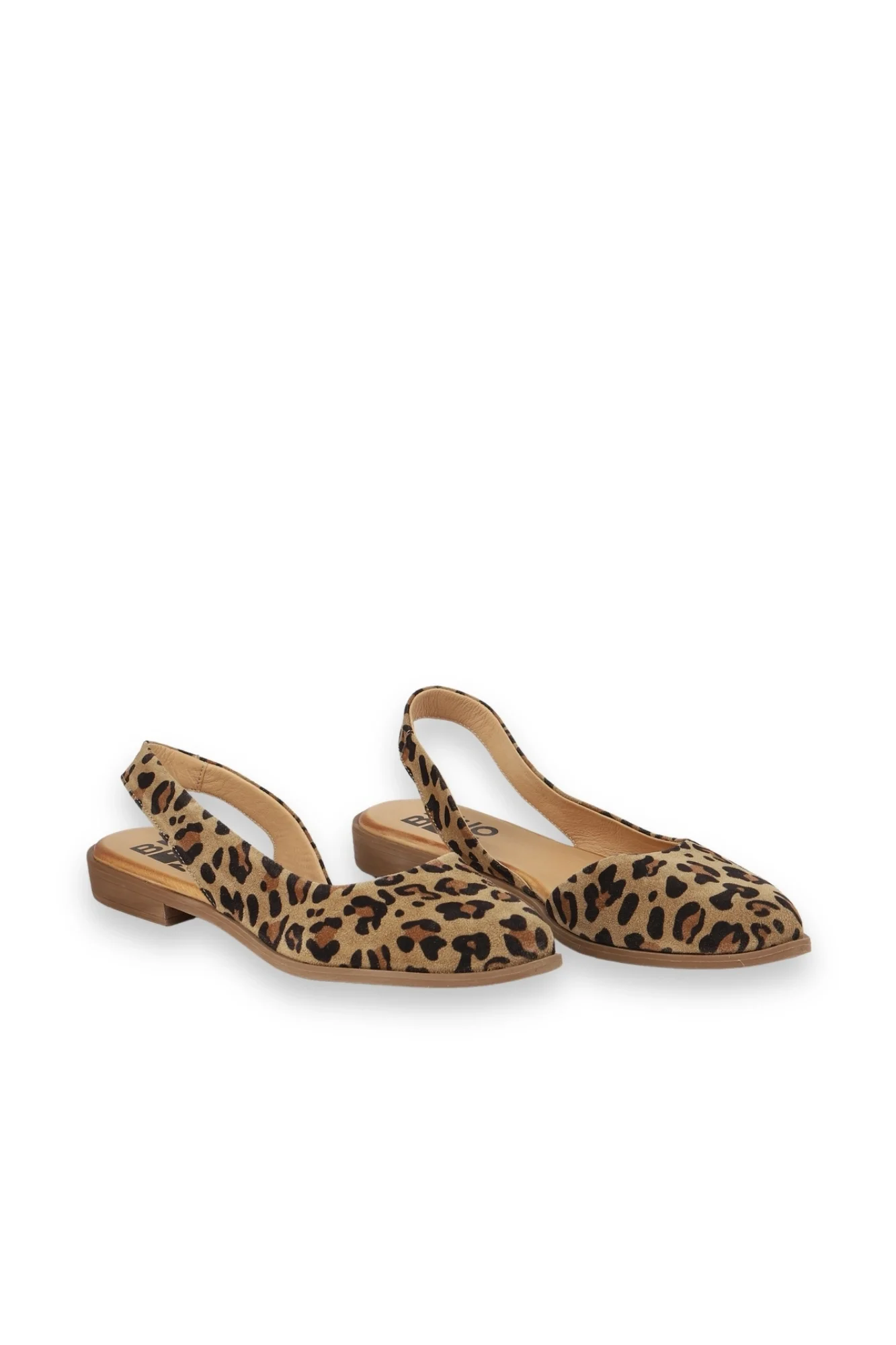 Leopar Süet Kadın Düz Sandalet