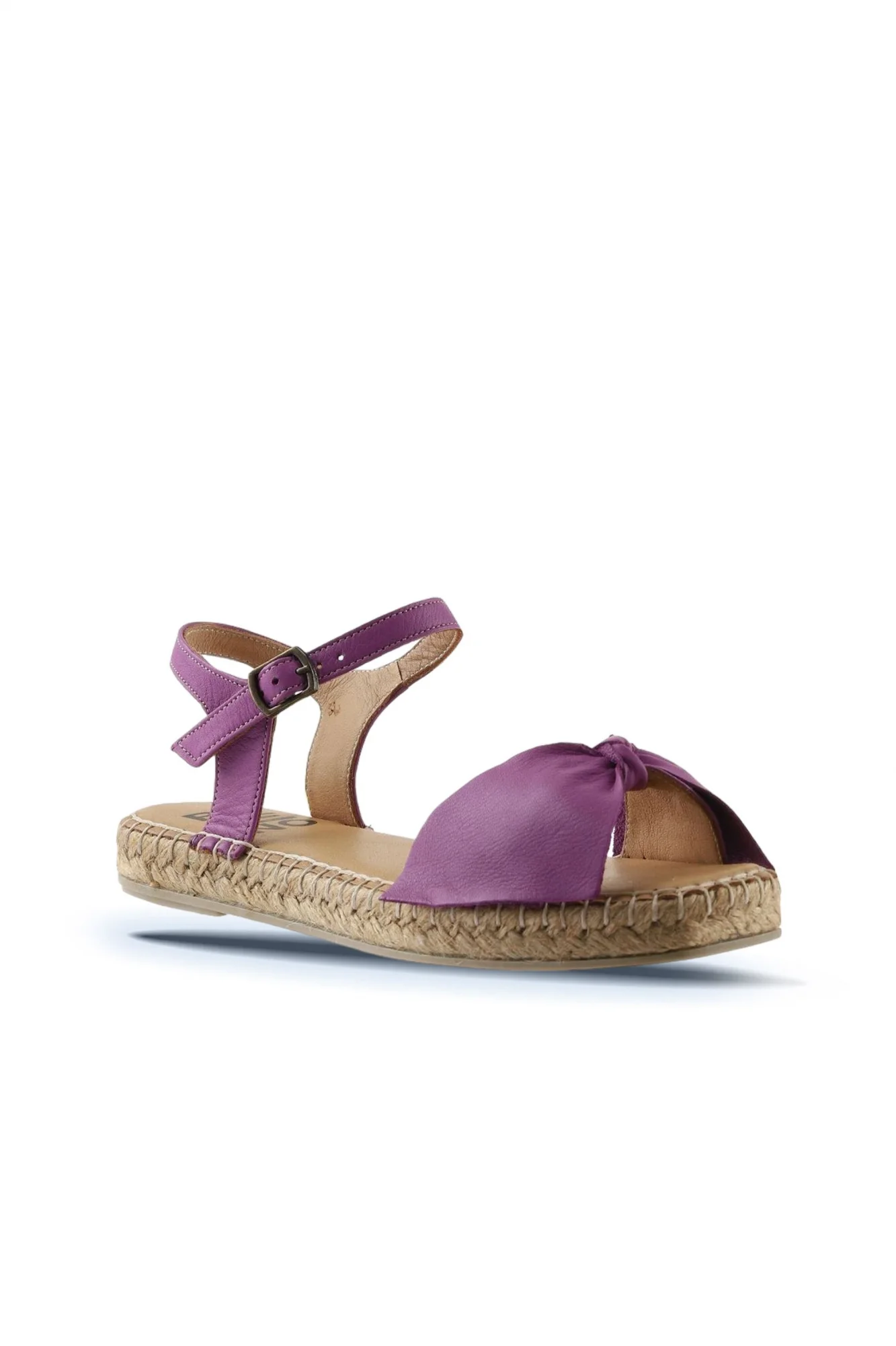 Lila Deri Kadın Espadril Sandalet