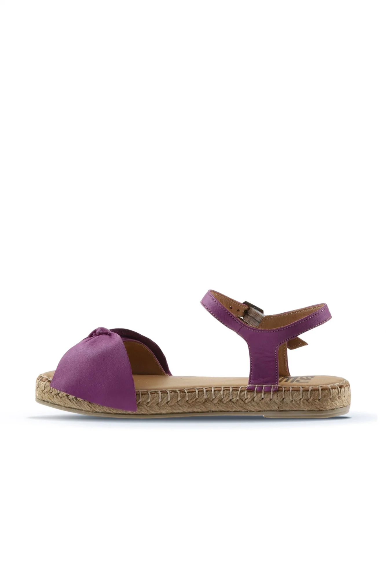 Lila Deri Kadın Espadril Sandalet