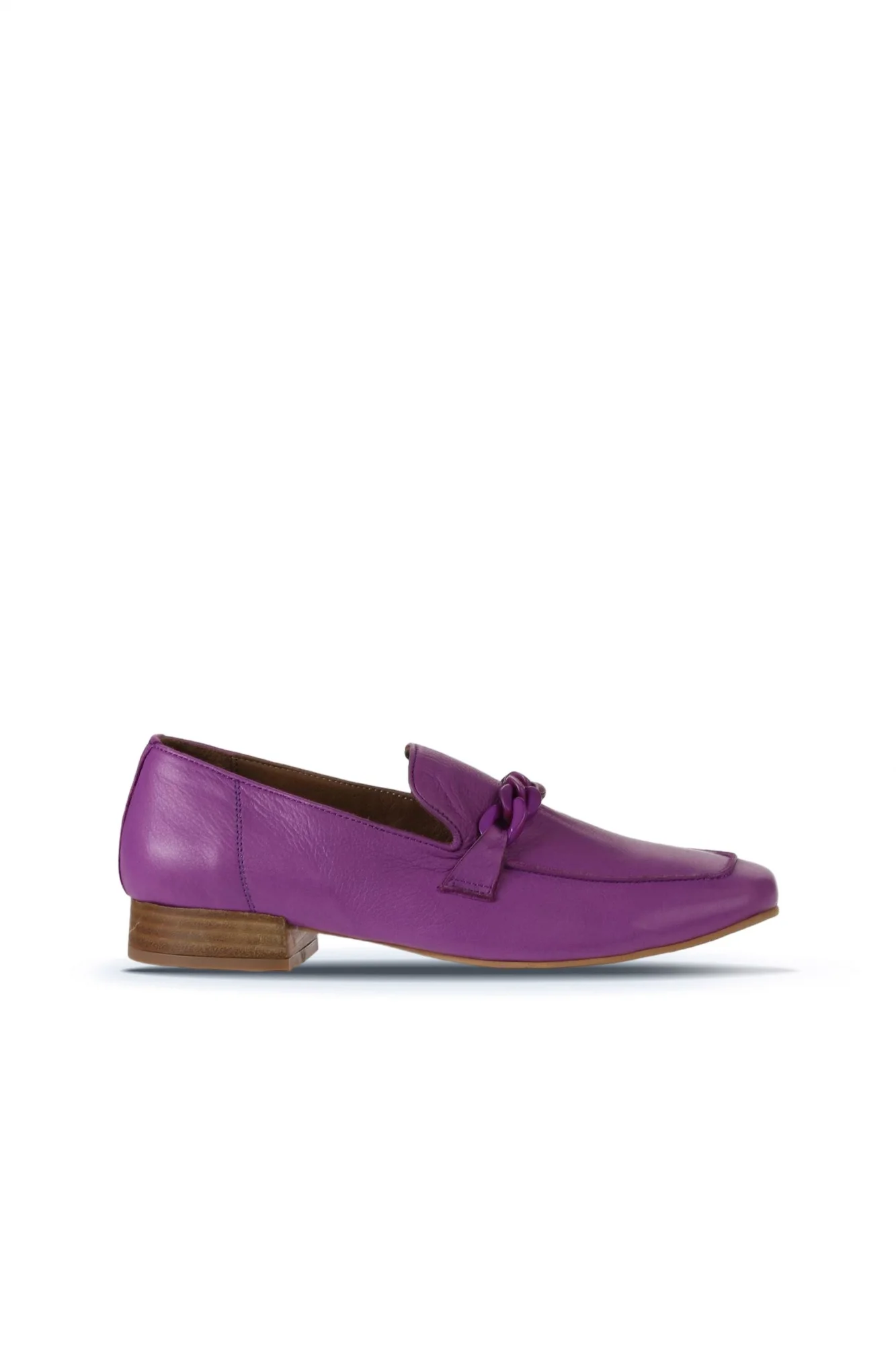 Lila Deri Kadın Loafer