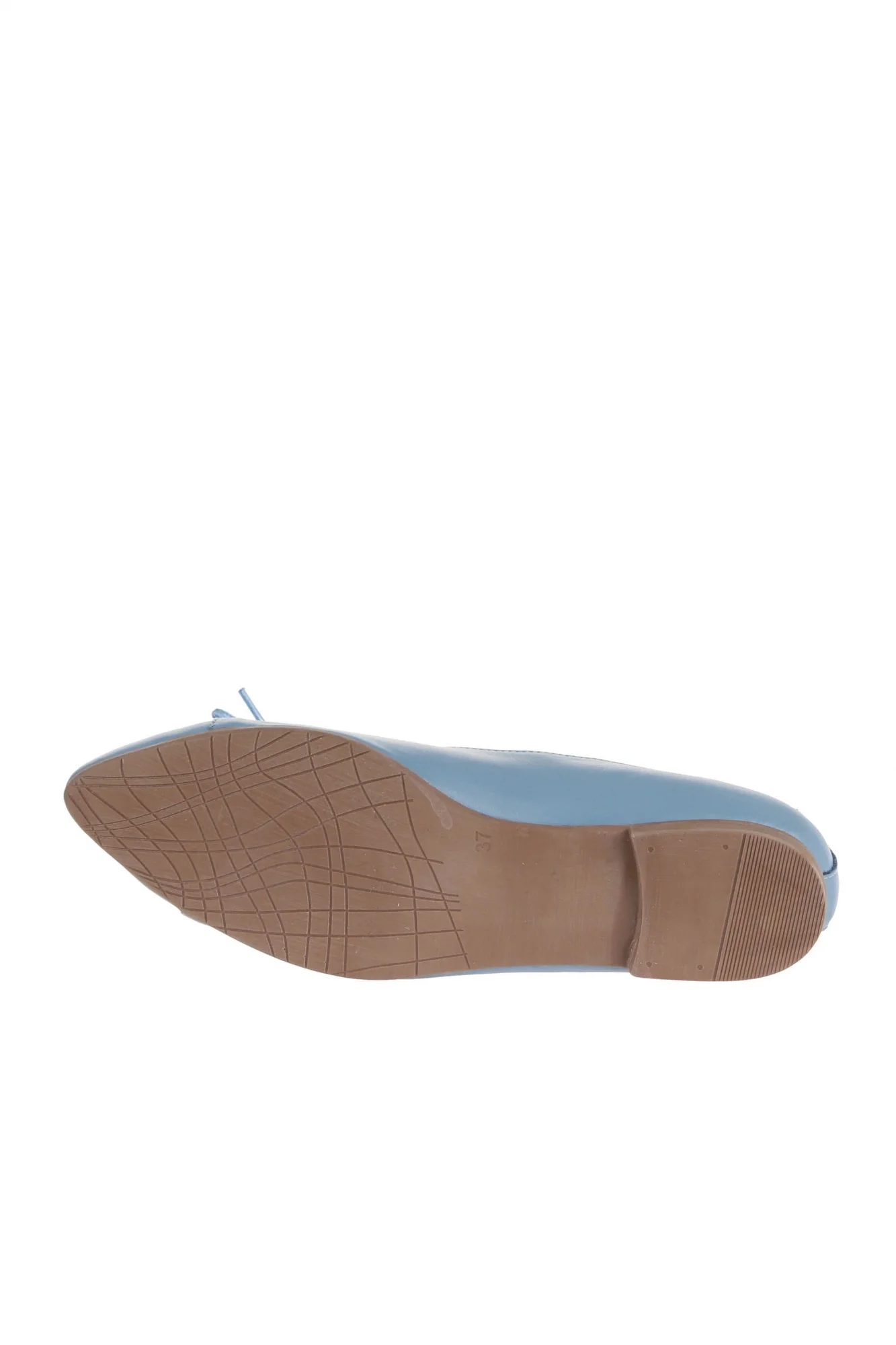 Mavi Açık Deri Kadın Loafer