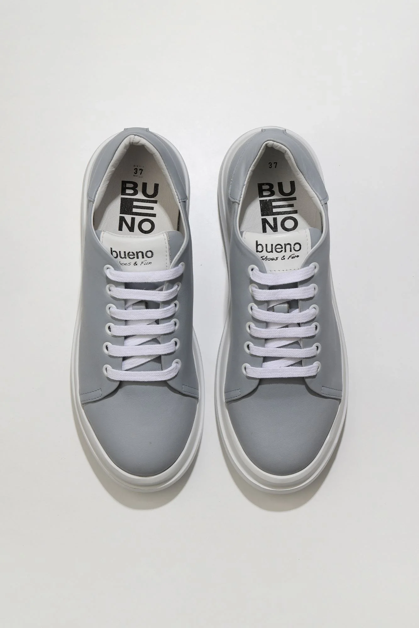 Mavi Beyaz Deri Kadın Sneakers