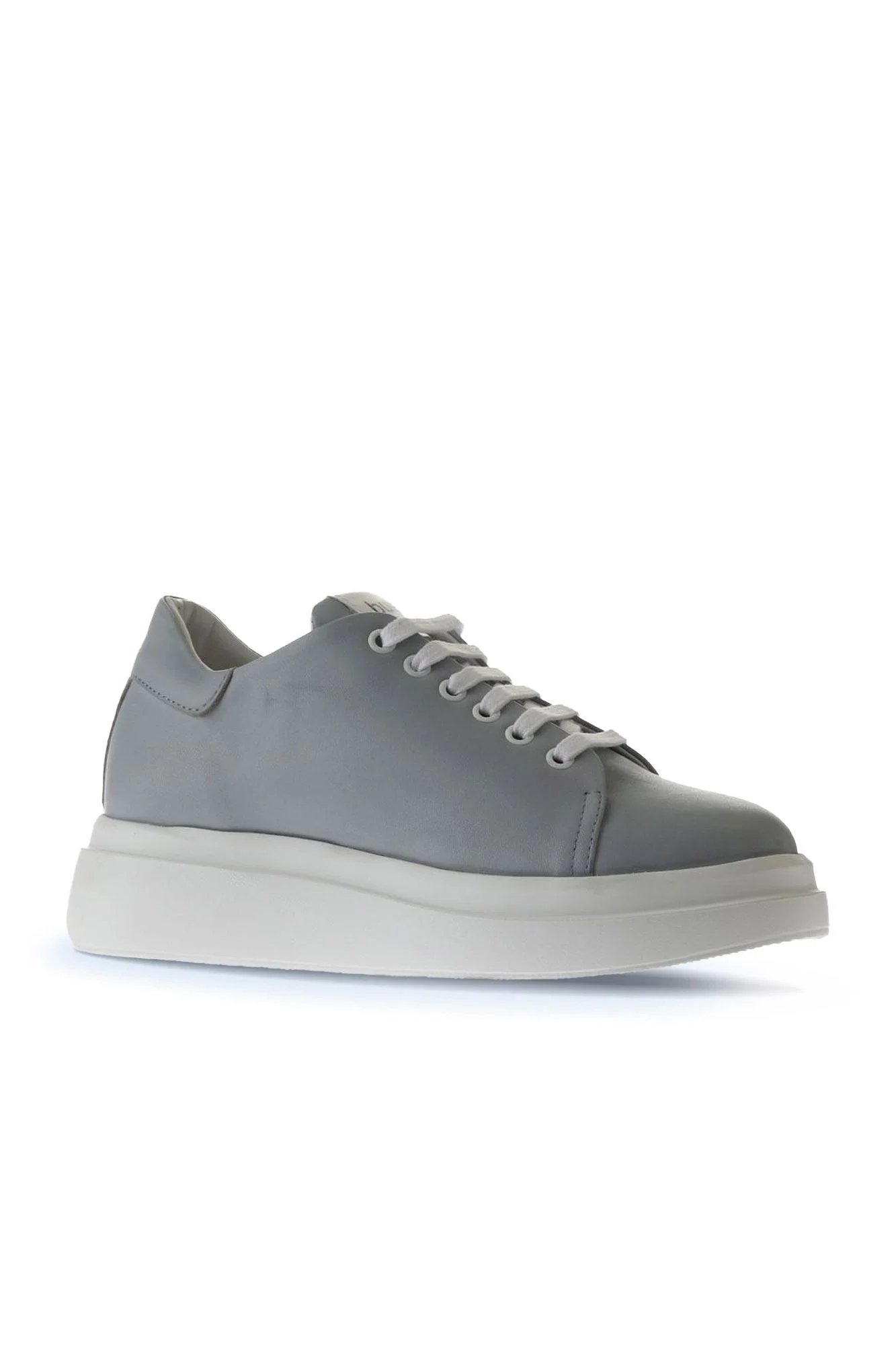 Mavi Beyaz Deri Kadın Sneakers