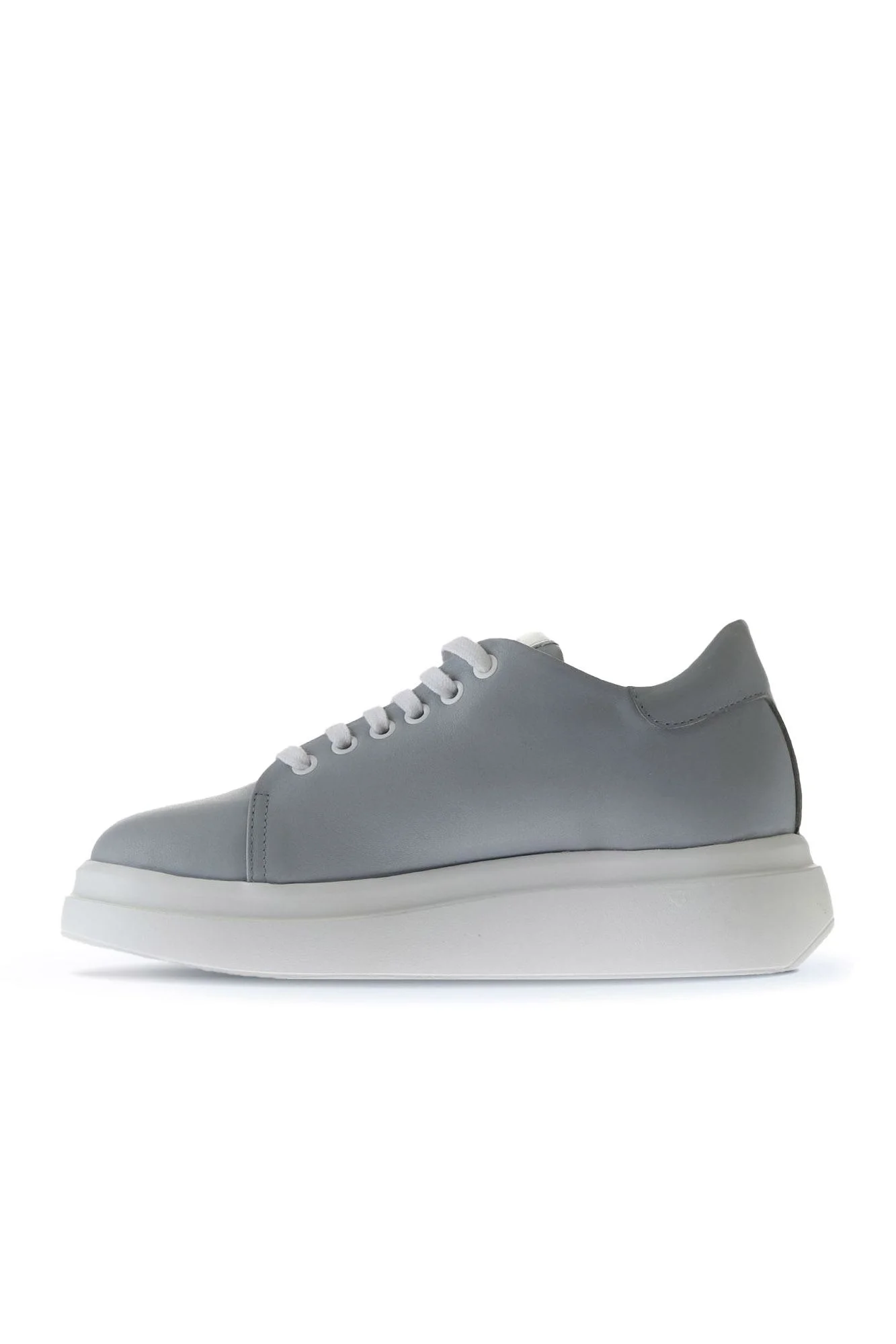 Mavi Beyaz Deri Kadın Sneakers