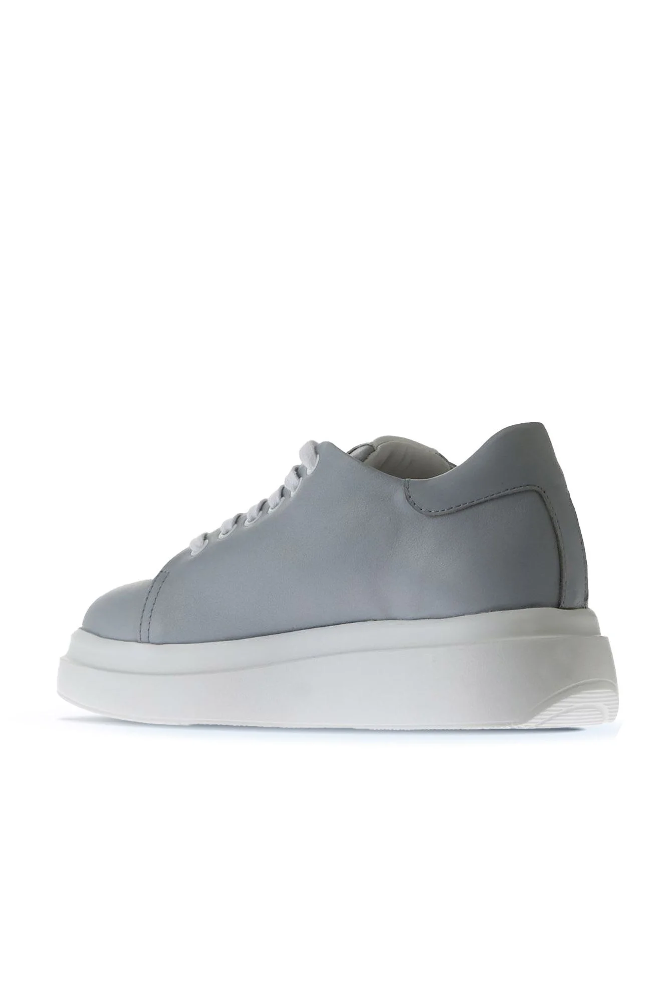 Mavi Beyaz Deri Kadın Sneakers