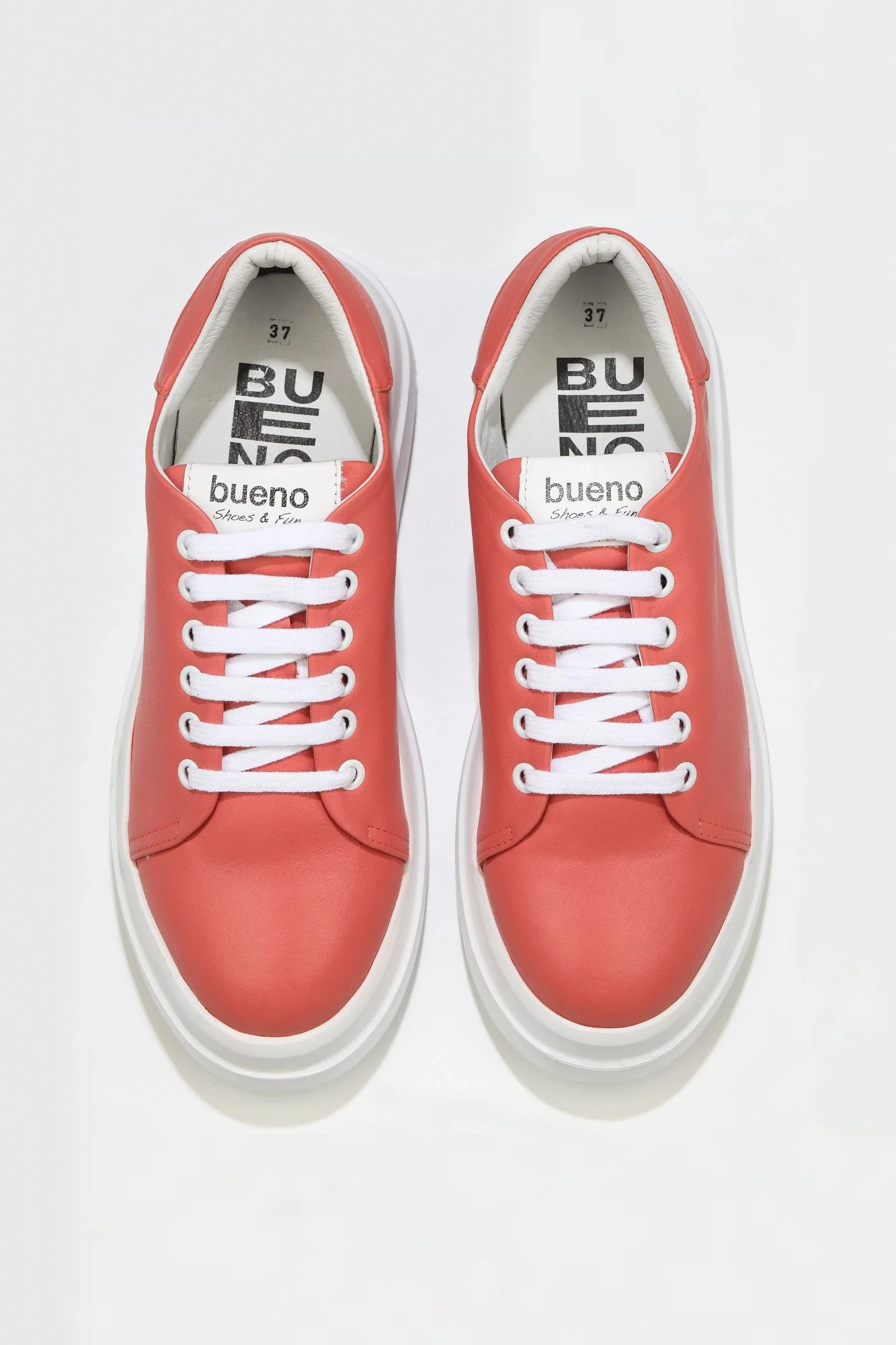 Mercan Beyaz Deri Kadın Sneakers