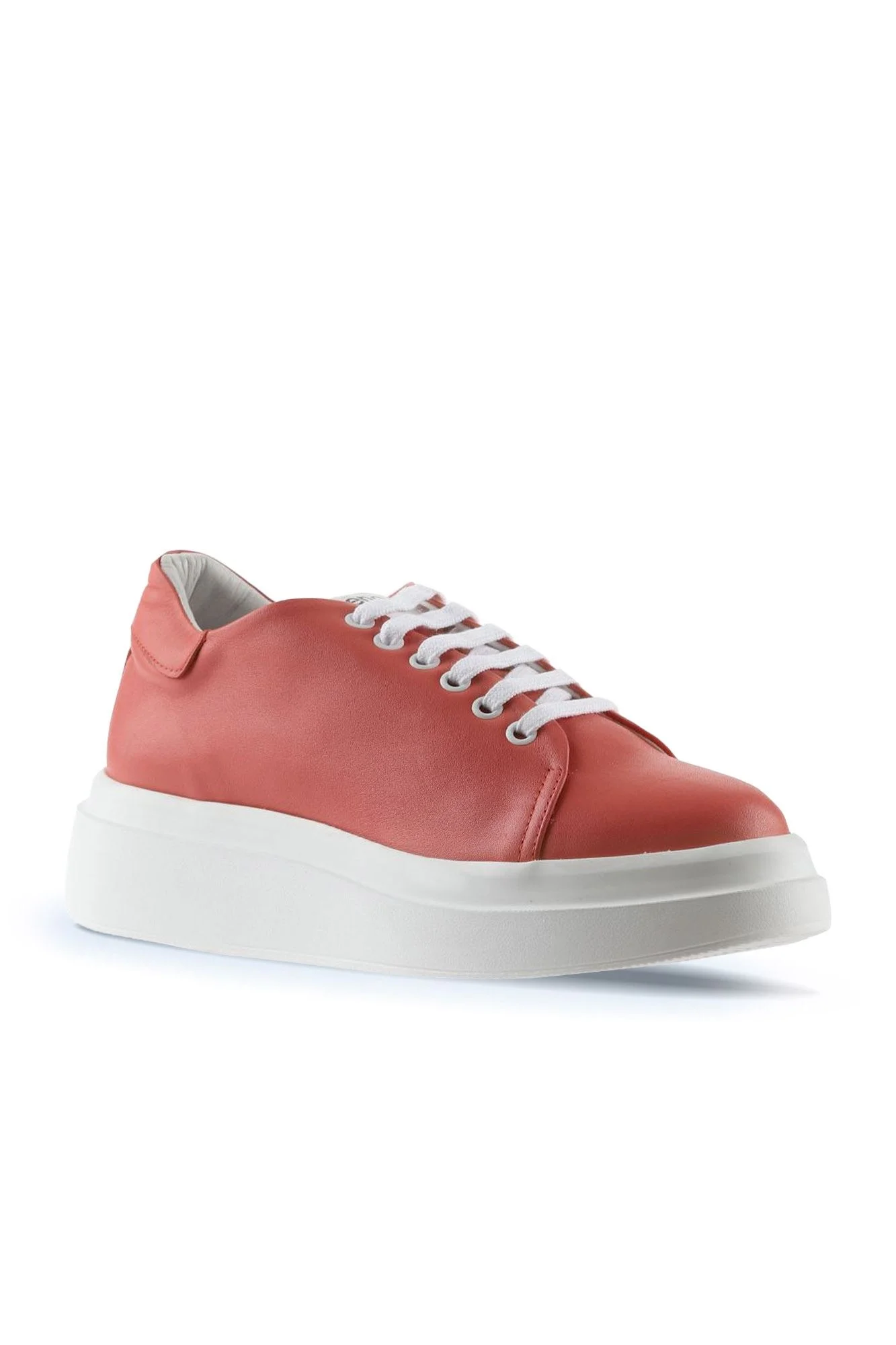 Mercan Beyaz Deri Kadın Sneakers