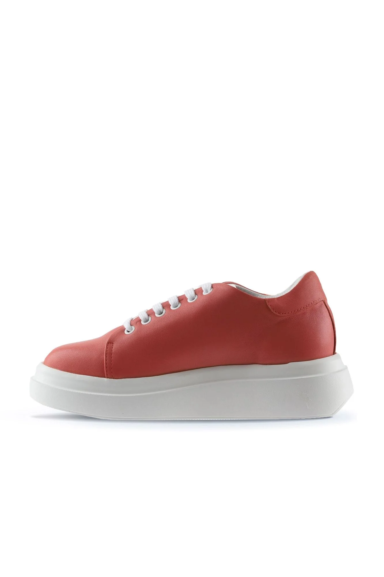 Mercan Beyaz Deri Kadın Sneakers
