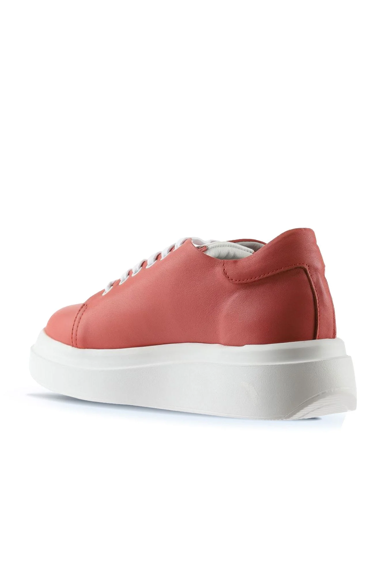 Mercan Beyaz Deri Kadın Sneakers