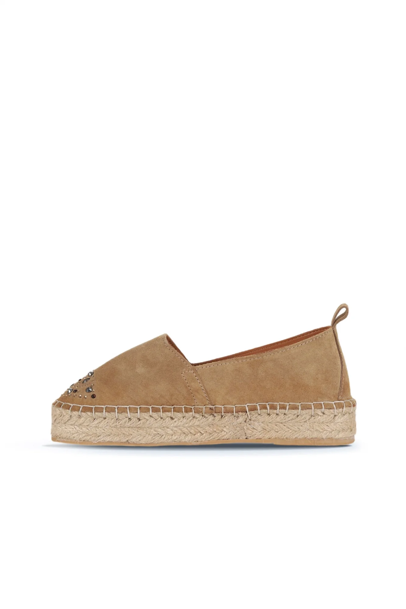 Naturel Süet Kadın Espadril Ayakkabı