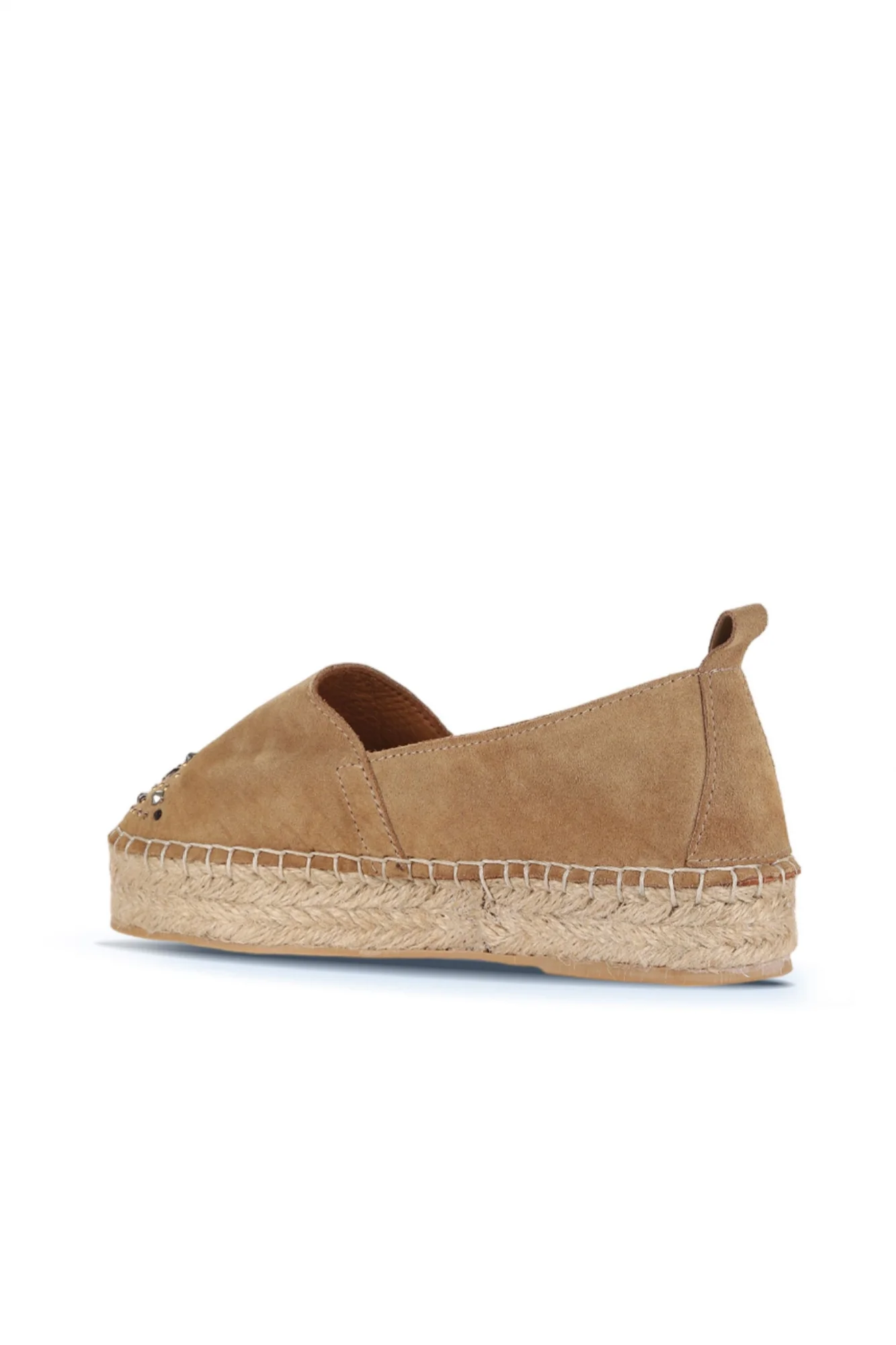 Naturel Süet Kadın Espadril Ayakkabı