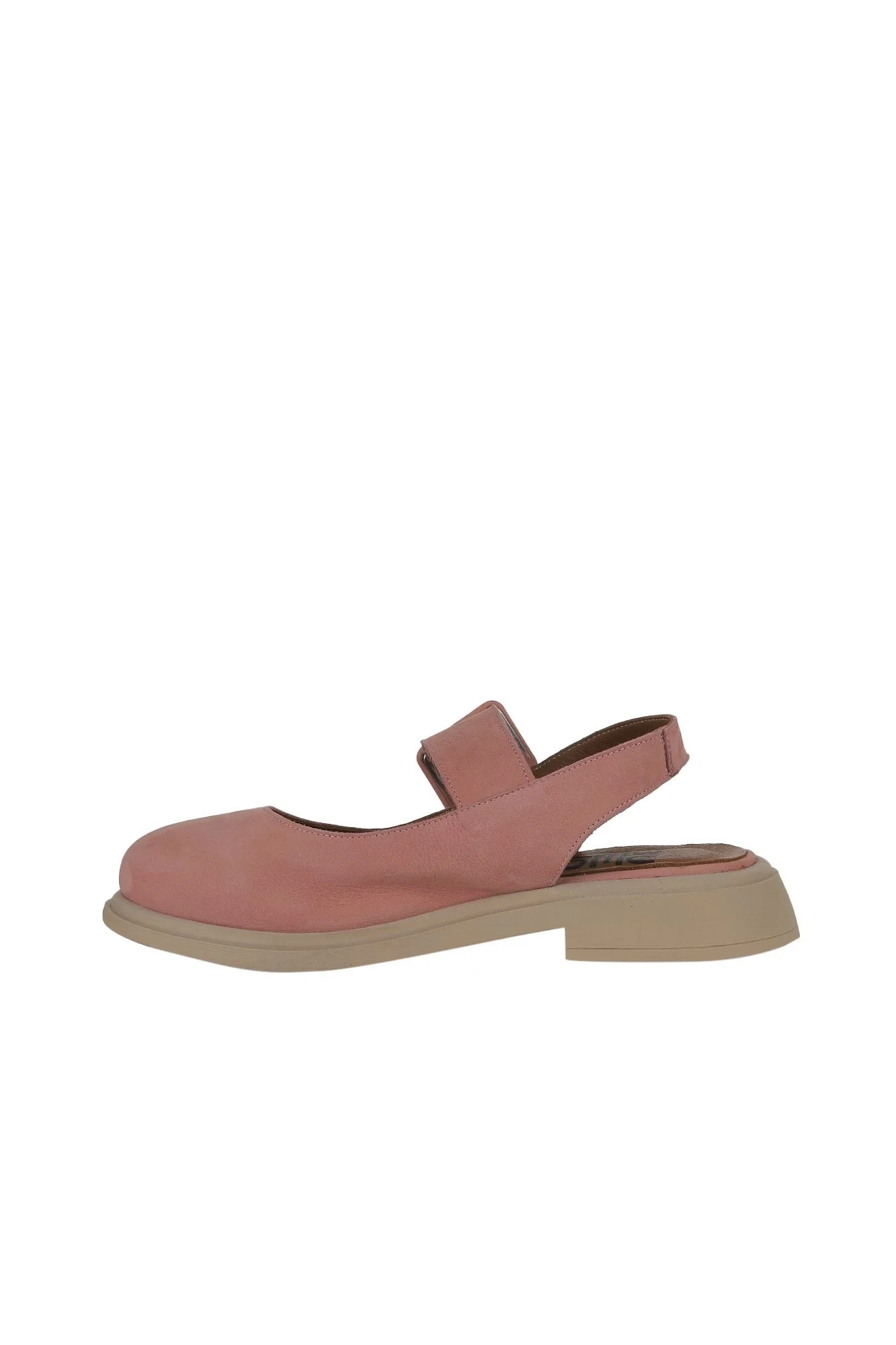 Pembe Nubuk Kadın Düz Sandalet
