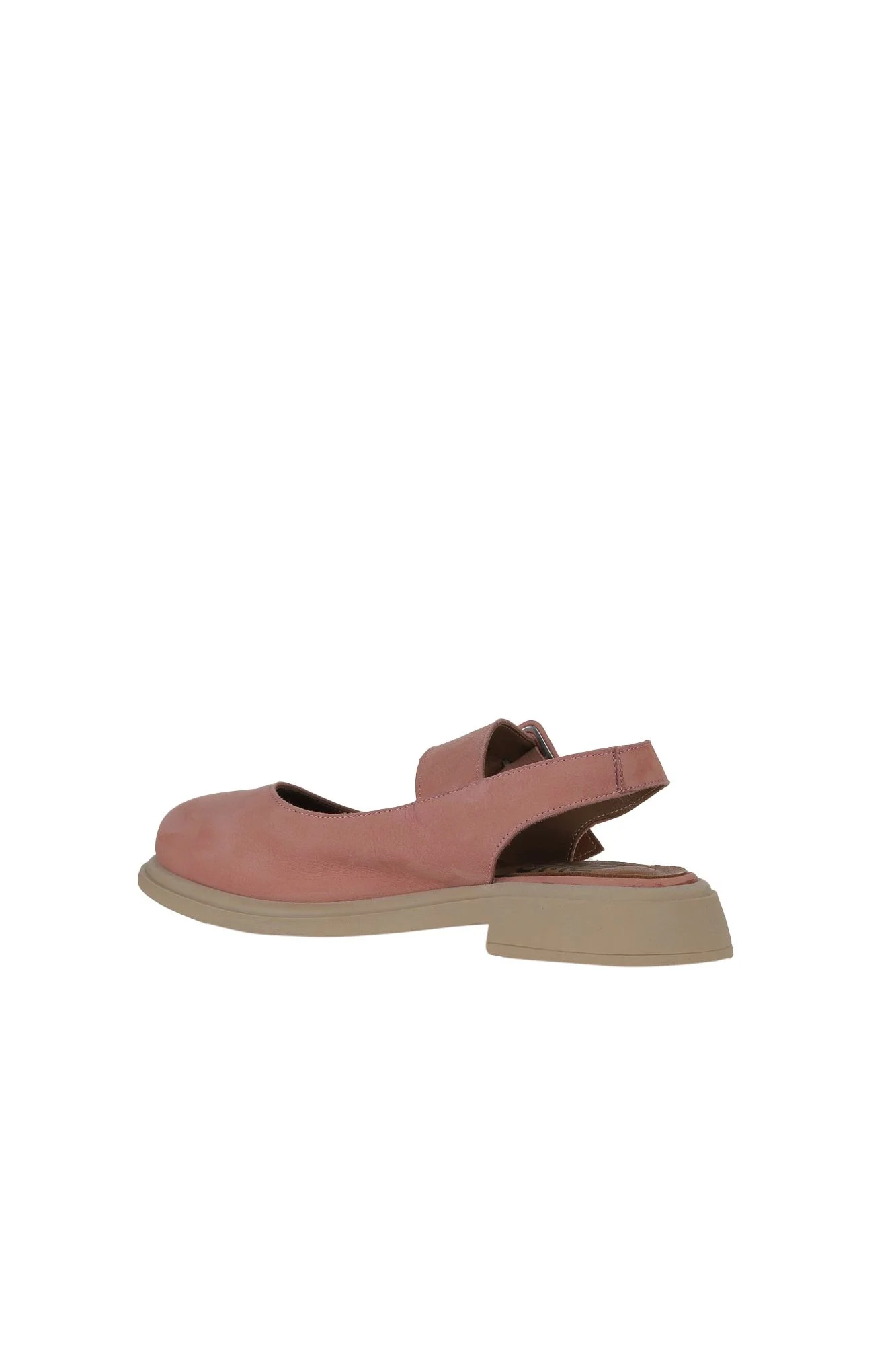 Pembe Nubuk Kadın Düz Sandalet
