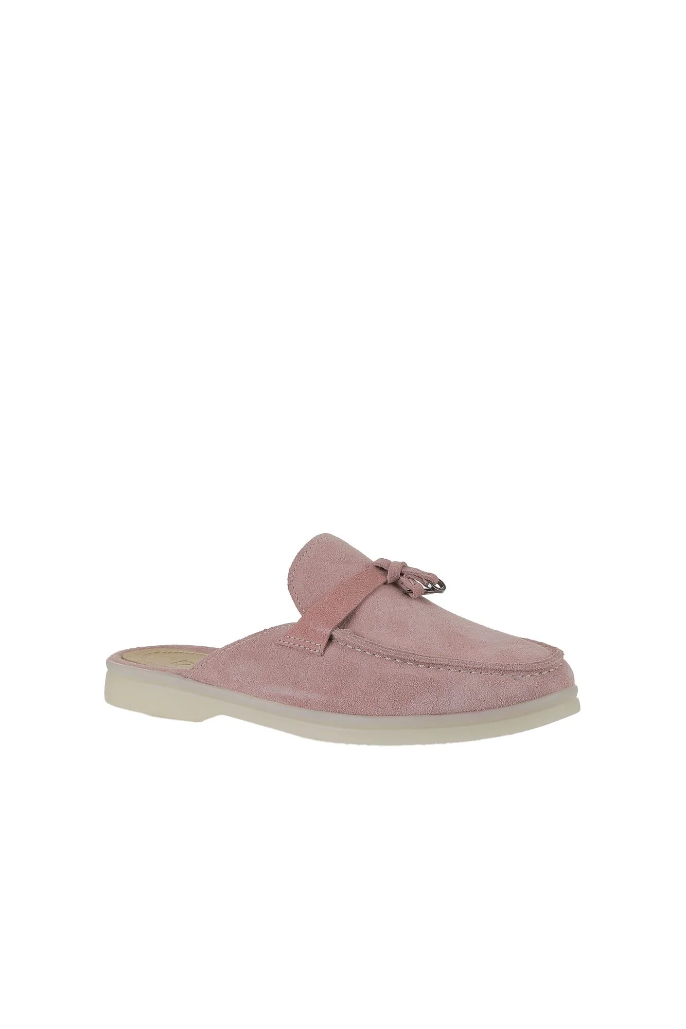 Pembe Süet Kadın Düz Terlik