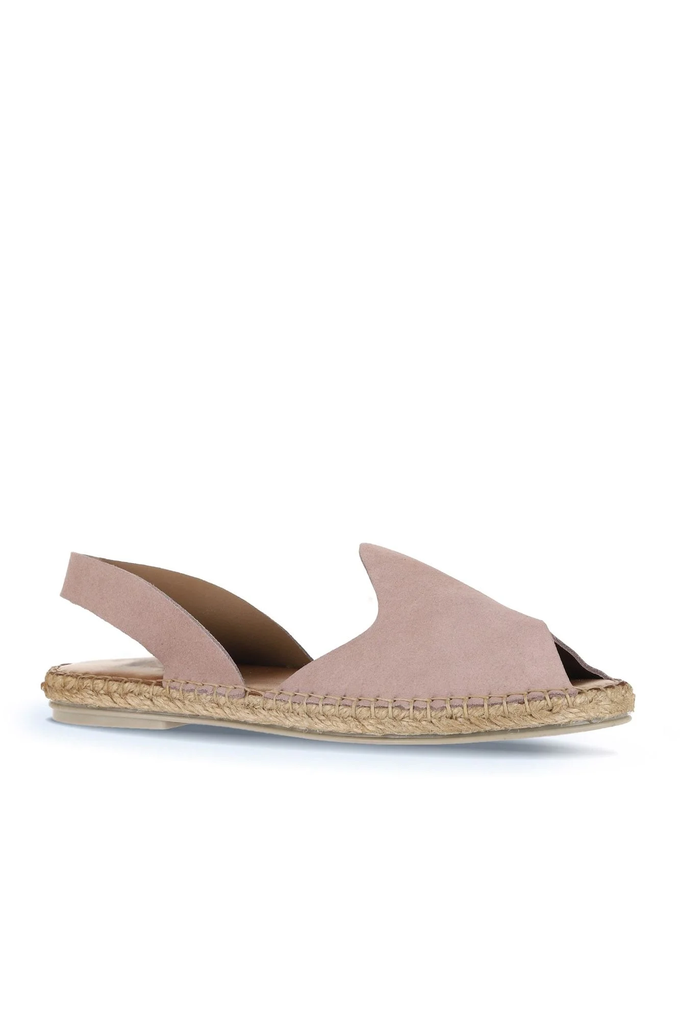 Pudra Alf Süet Kadın Espadril Sandalet