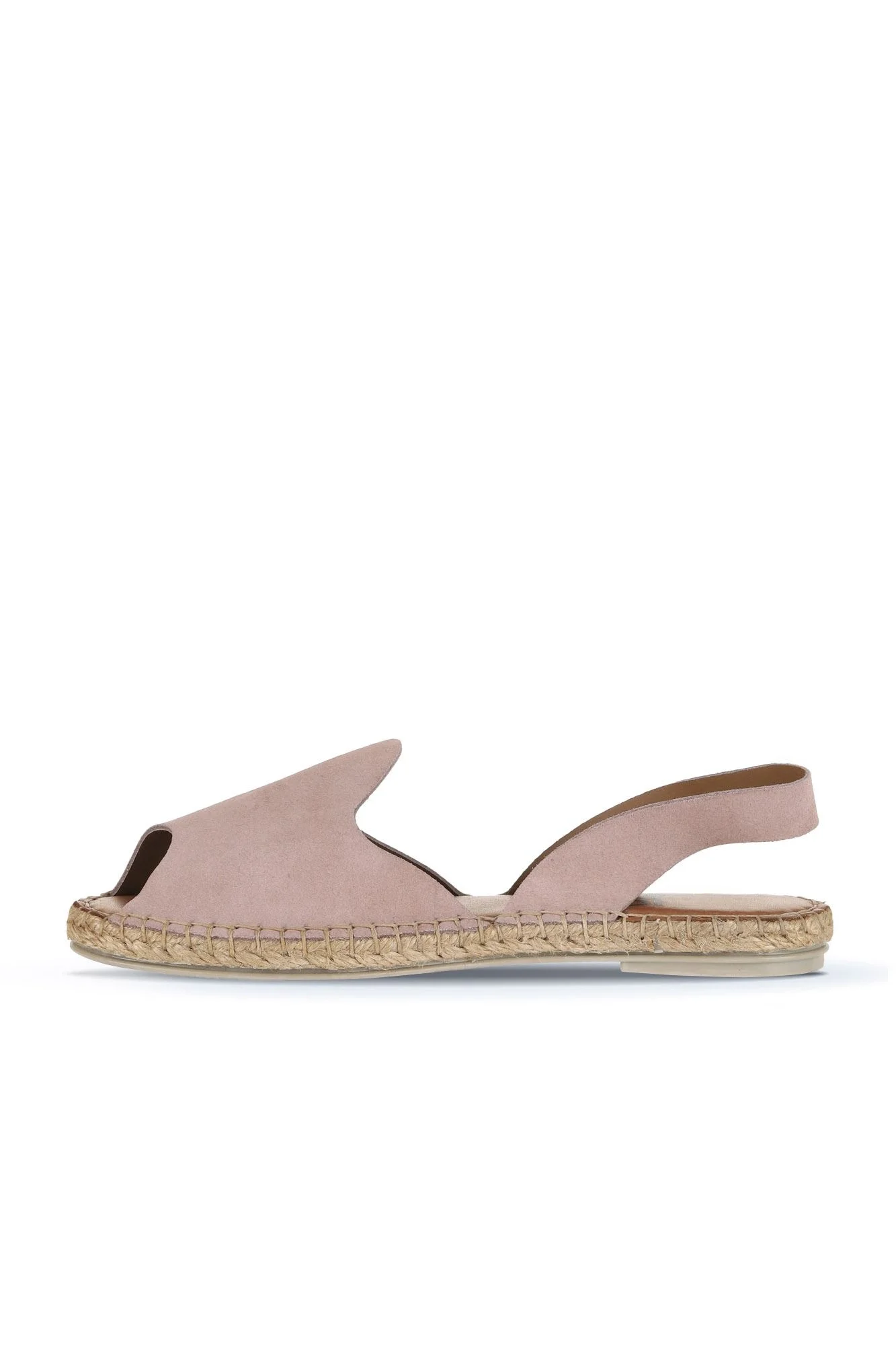 Pudra Alf Süet Kadın Espadril Sandalet