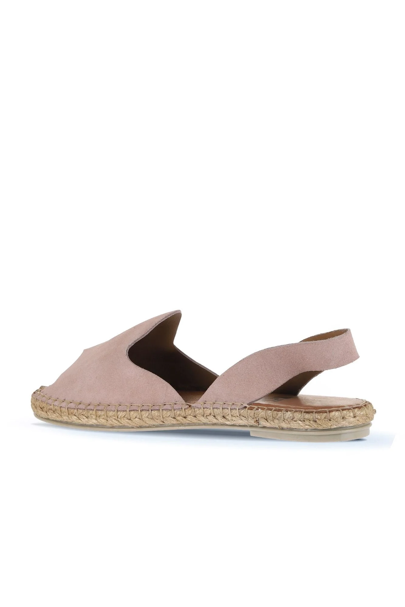 Pudra Alf Süet Kadın Espadril Sandalet