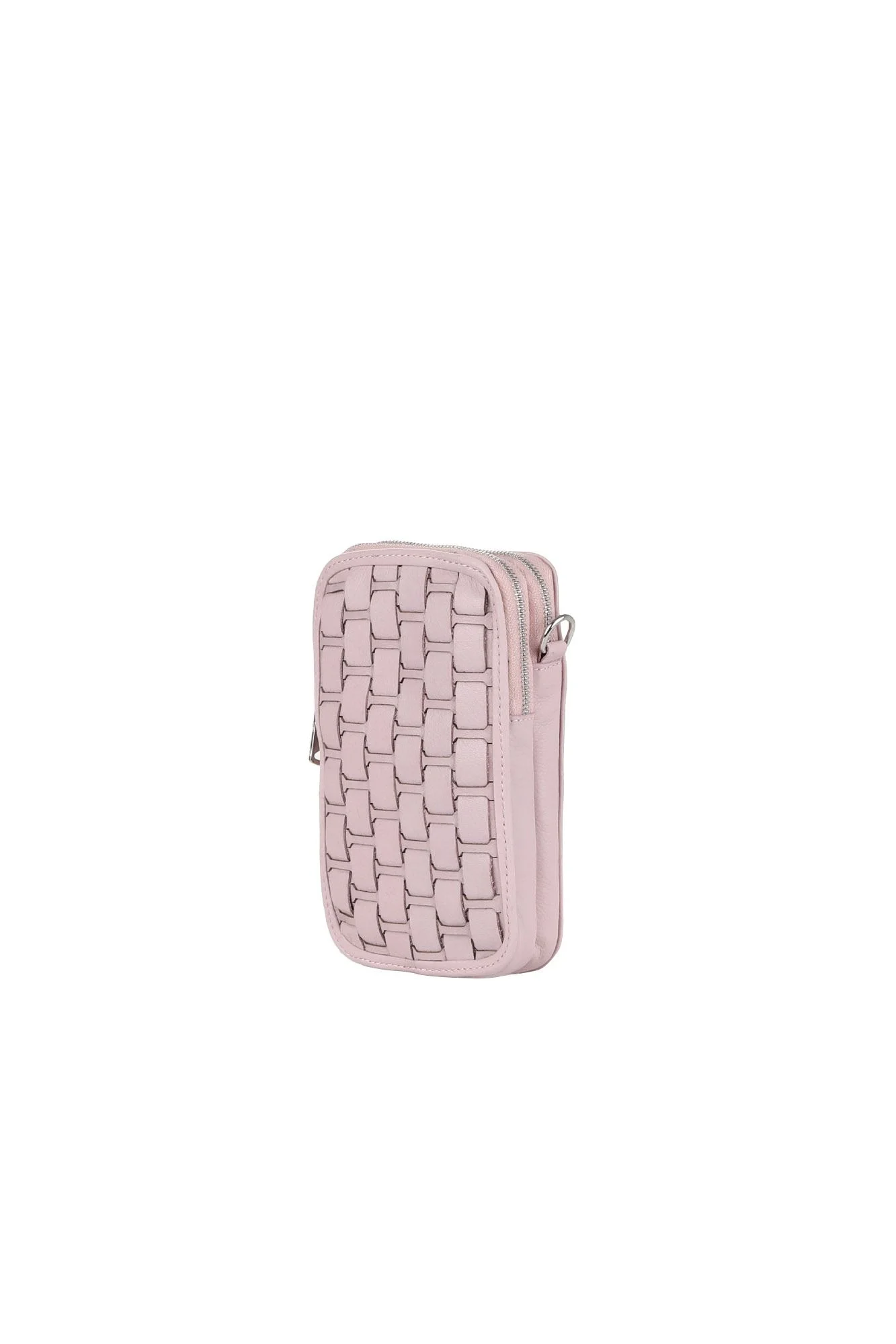 Pudra Deri Unisex Telefon Çantası