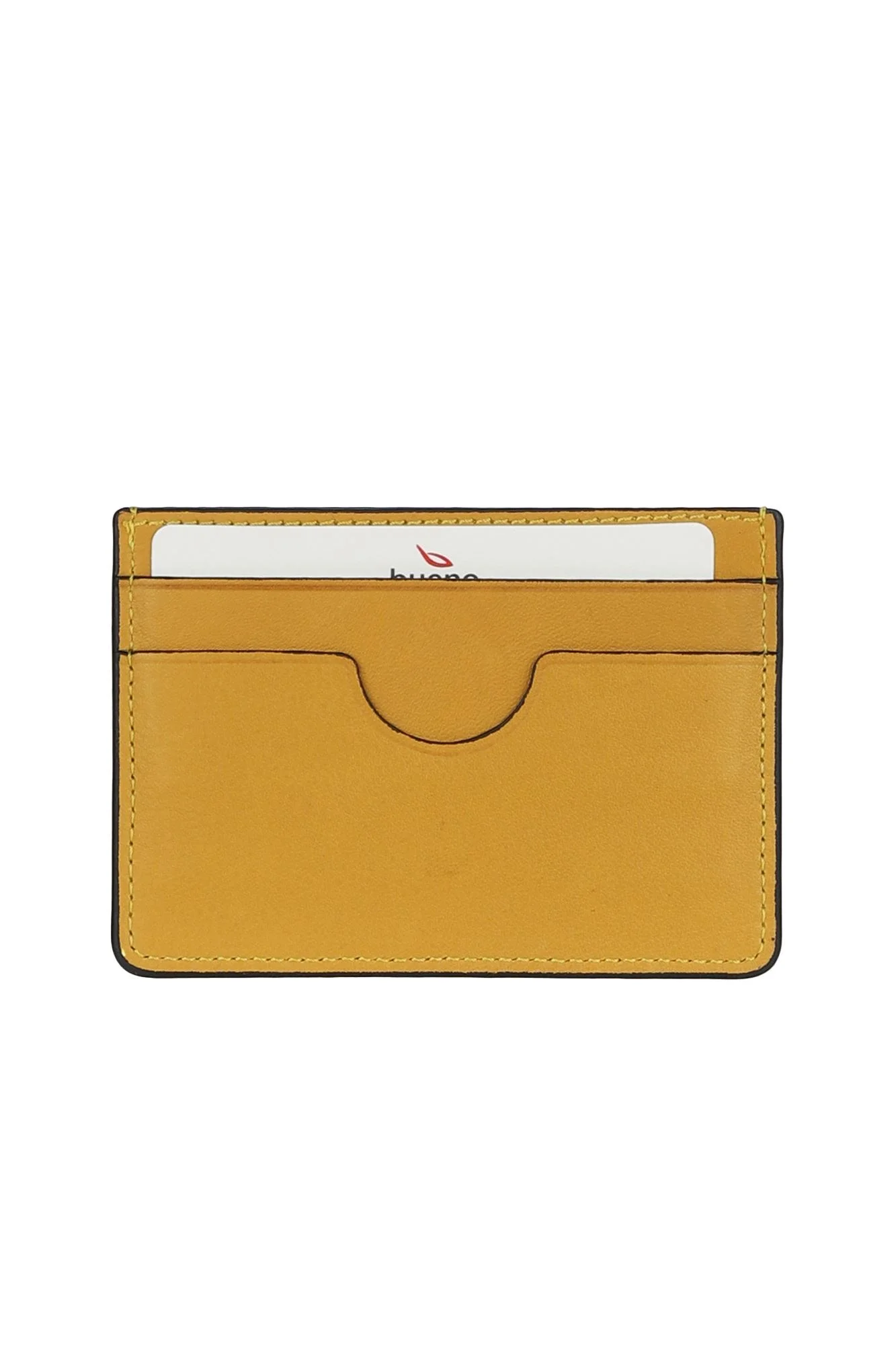 Sarı Deri Unisex Kartlık