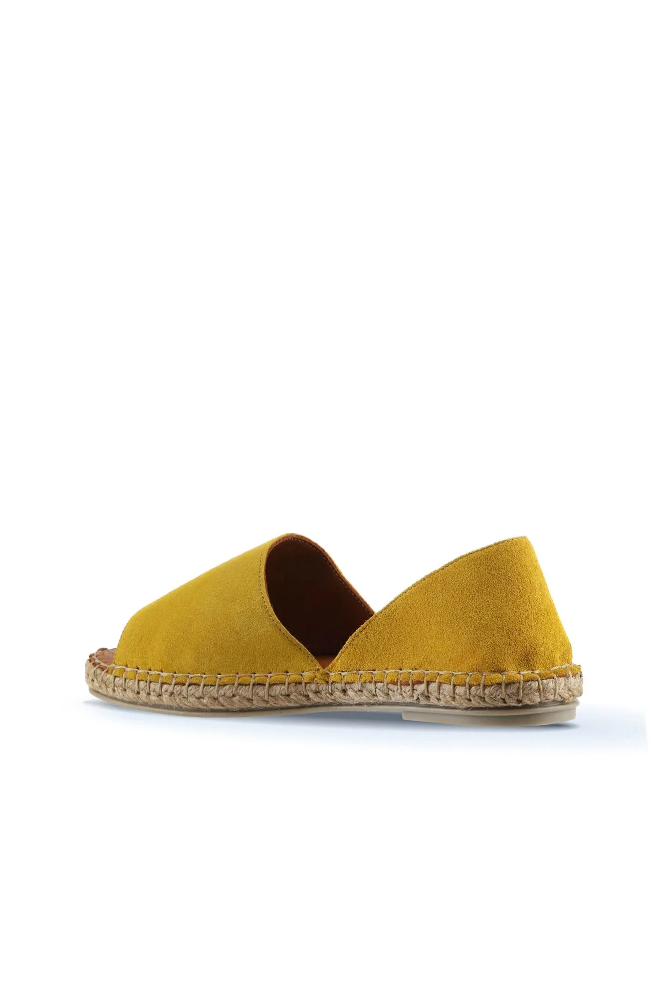 Sarı Süet Kadın Espadril Ayakkabı