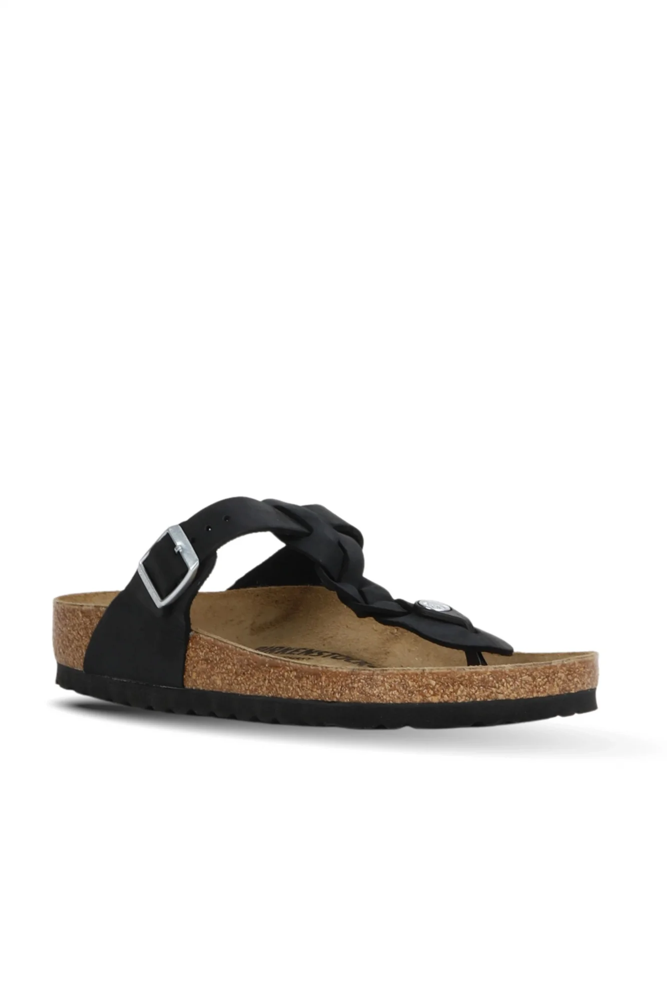 Siyah Bırkenstock Gizeh Leoi Braided