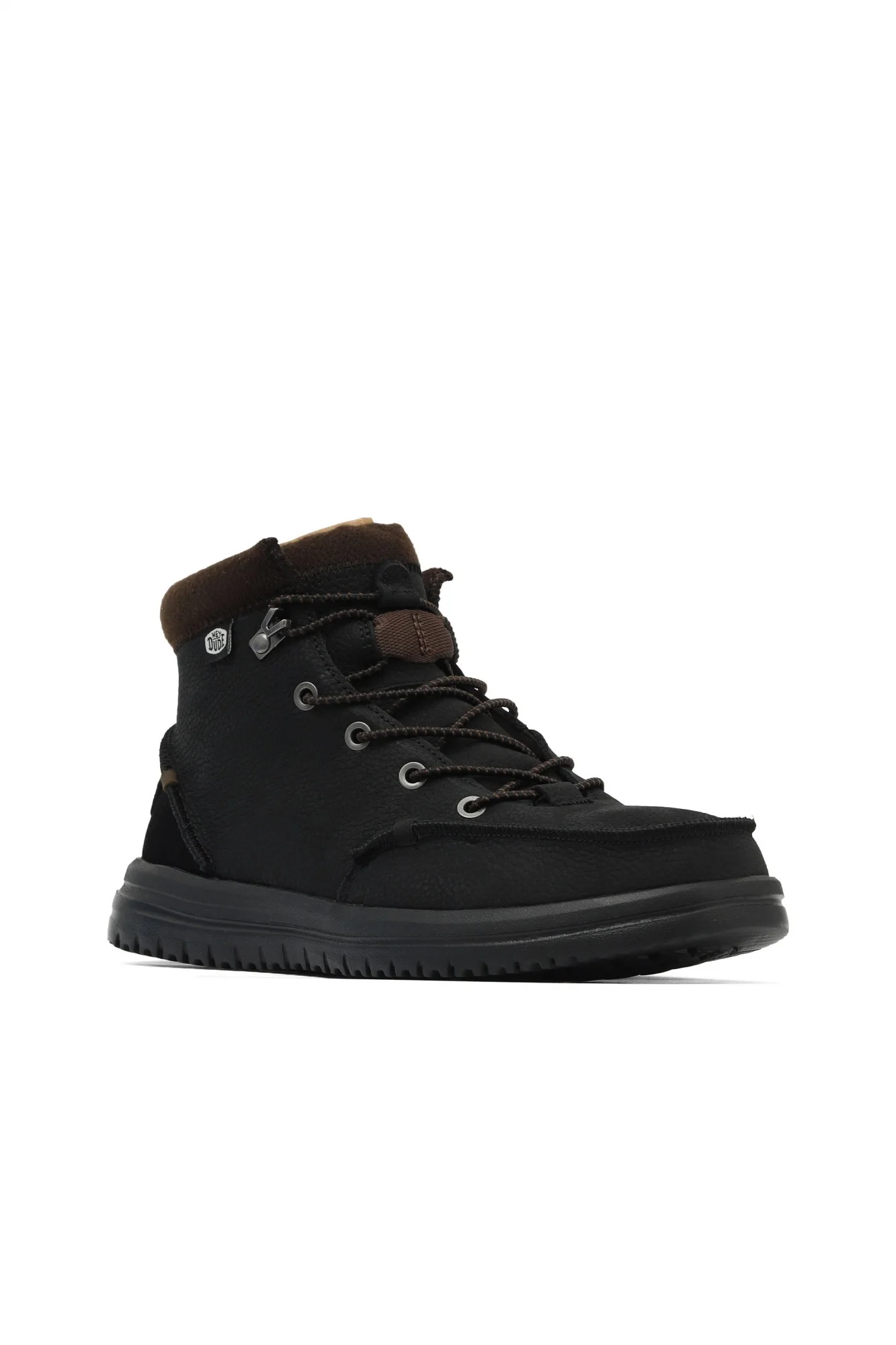 Siyah Deri Hey Dude Bradley Boot Erkek Ayakkabı