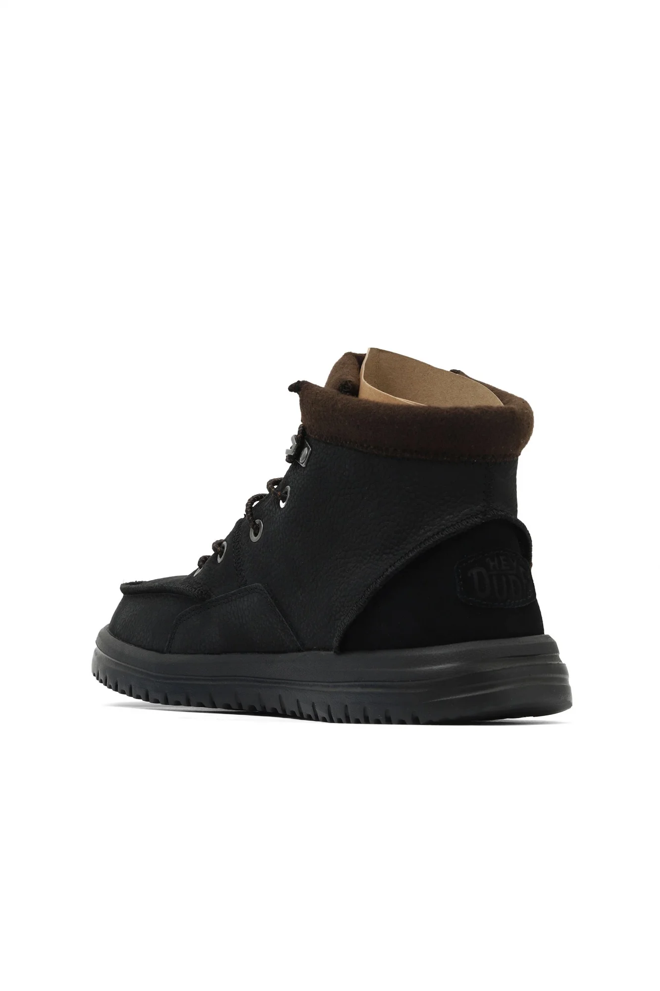 Siyah Deri Hey Dude Bradley Boot Erkek Ayakkabı