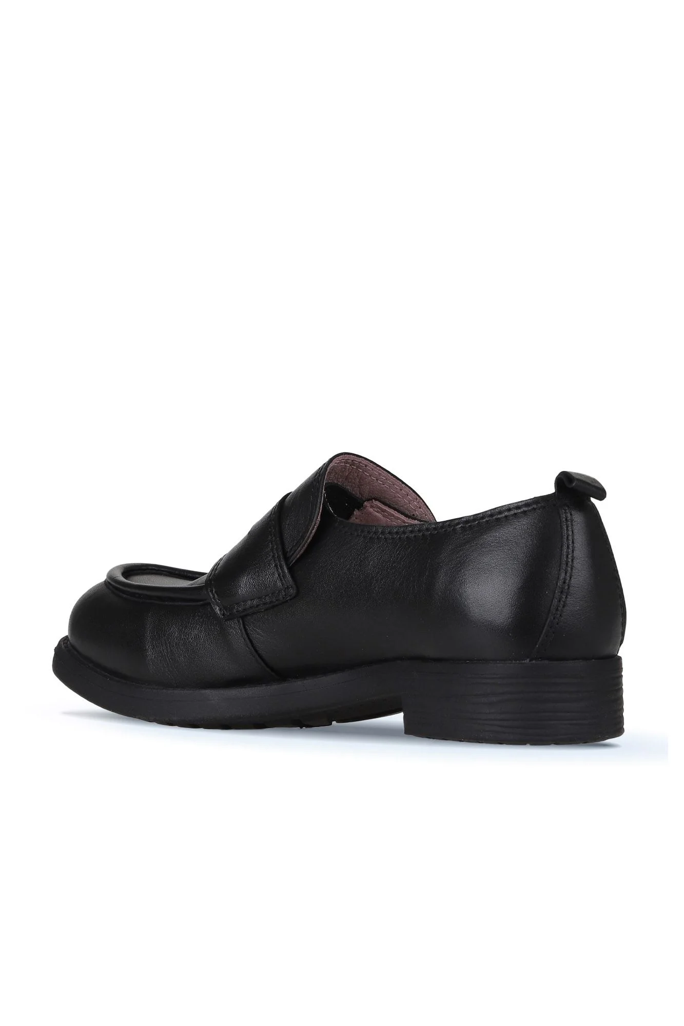Siyah Deri Kadın Loafer