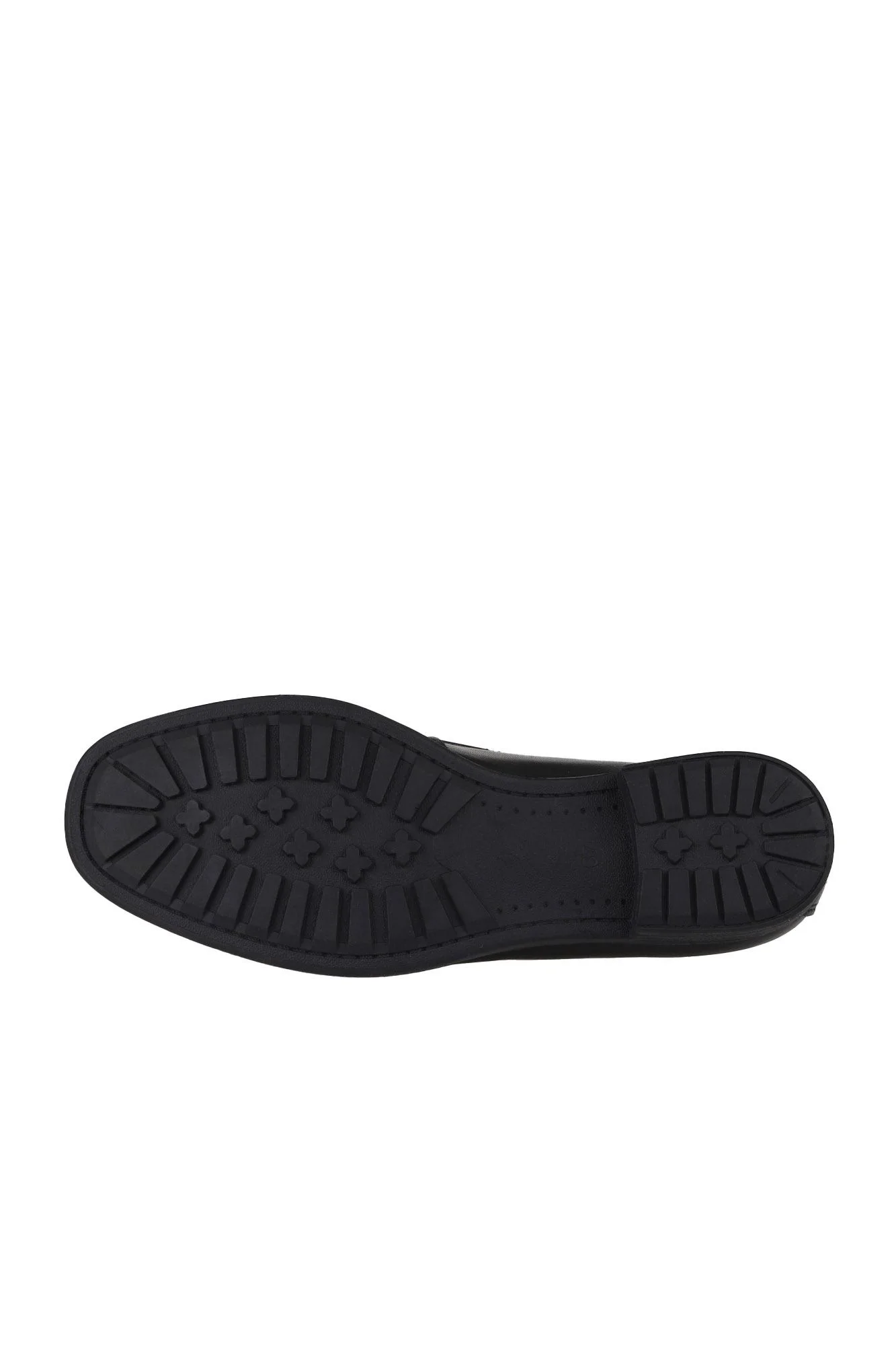 Siyah Deri Kadın Loafer