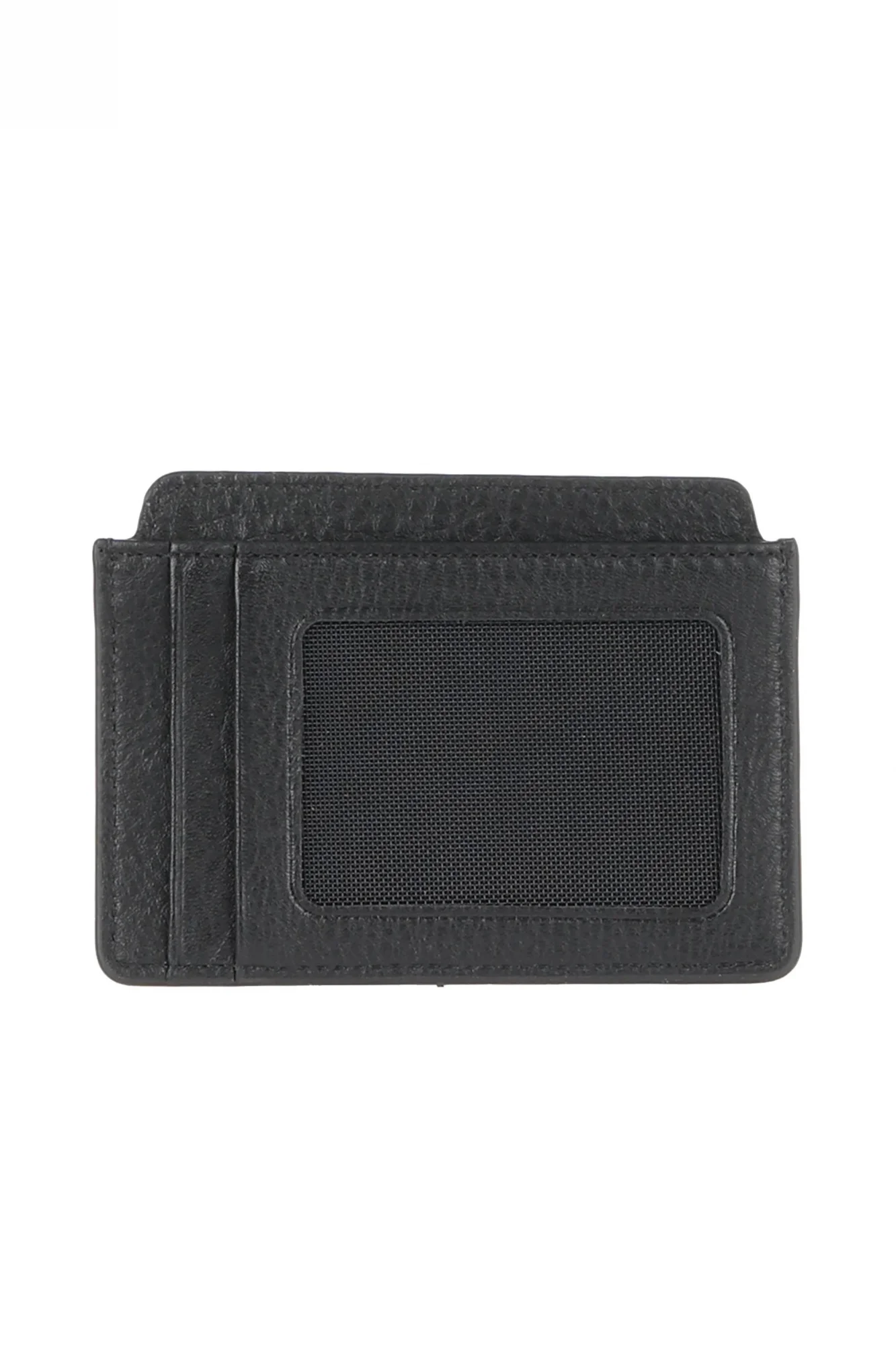 Siyah Deri Unisex Kartlık