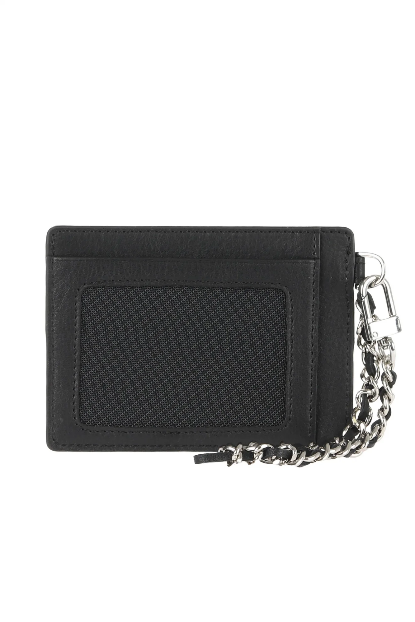 Siyah Deri Unisex Kartlık