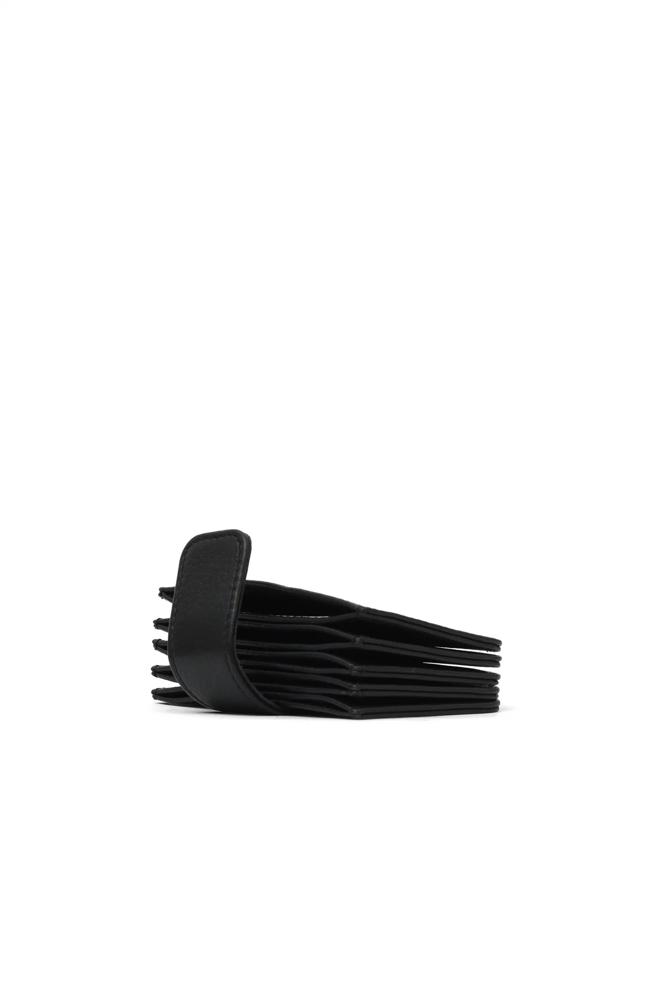 Siyah Deri Unisex Kartlık