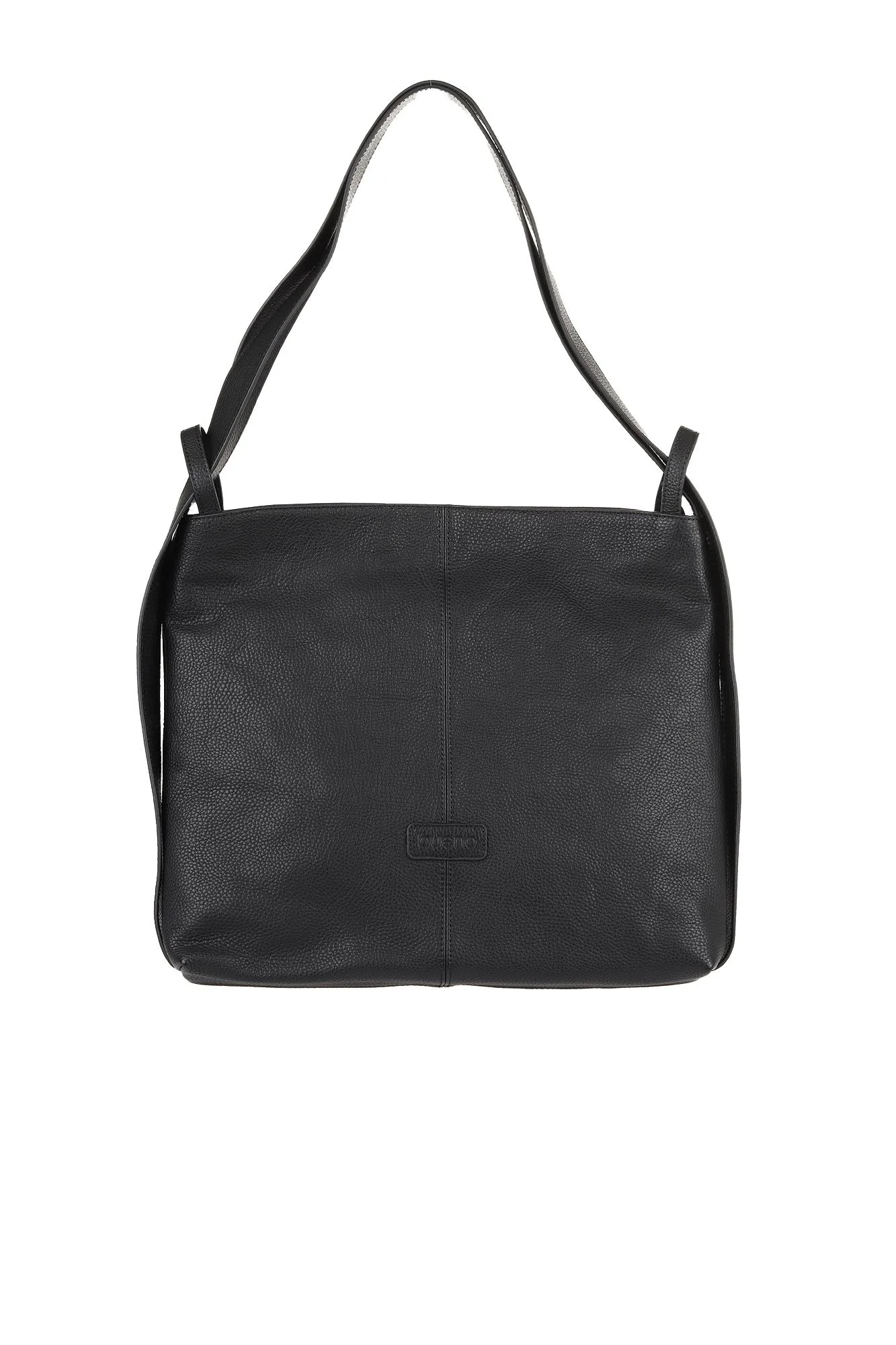Siyah Flotter Deri Kadın Omuz Çantası