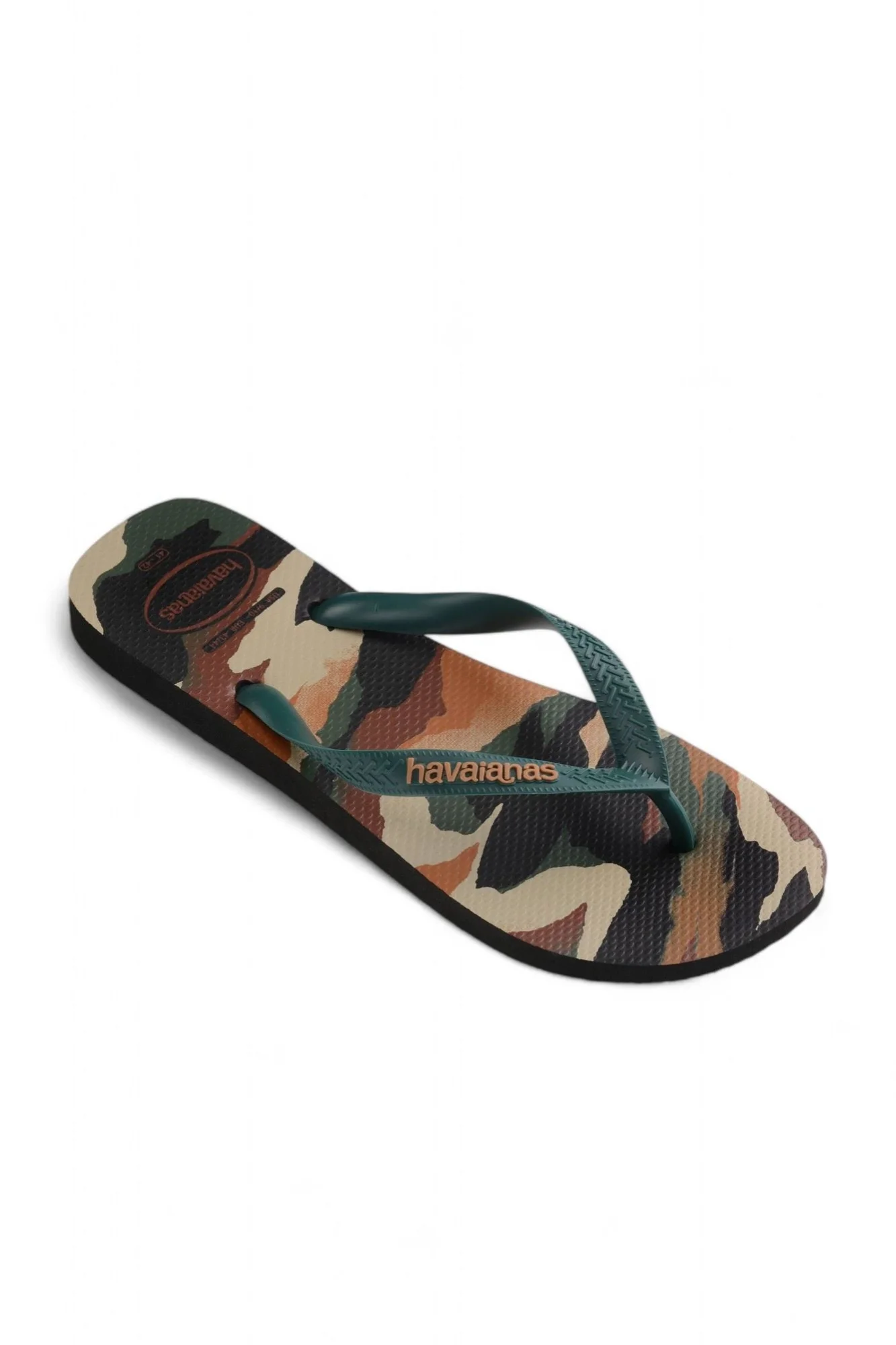Siyah Havaianas HAVAIANAS TOP CAMU BLACK/PANTANAL GREEN