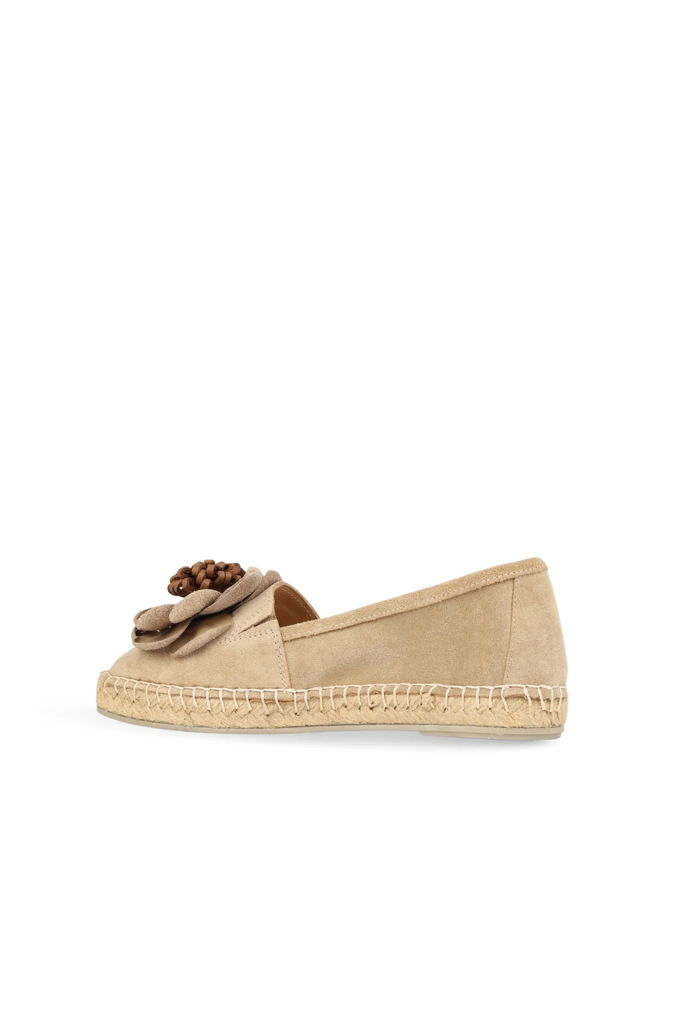 Taba Açık Süet Kadın Espadril Sandalet