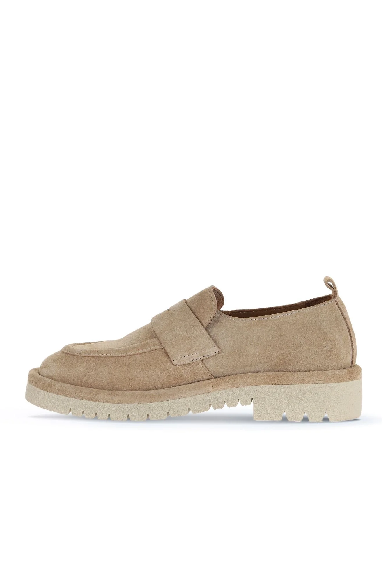 Taba Açık Süet Kadın Loafer