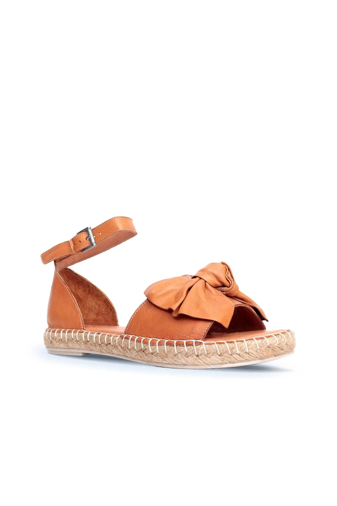 Taba Deri Kadın Espadril Sandalet