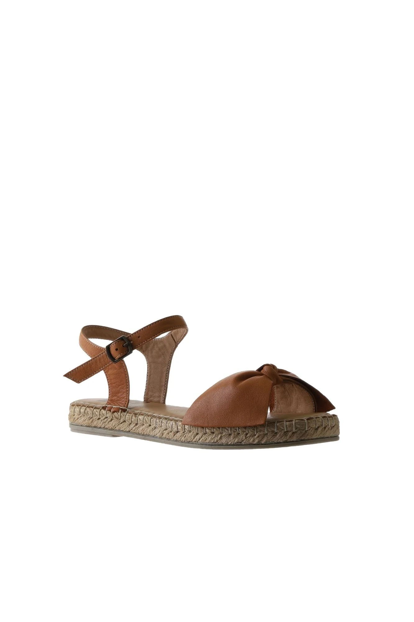 Taba Deri Kadın Espadril Sandalet
