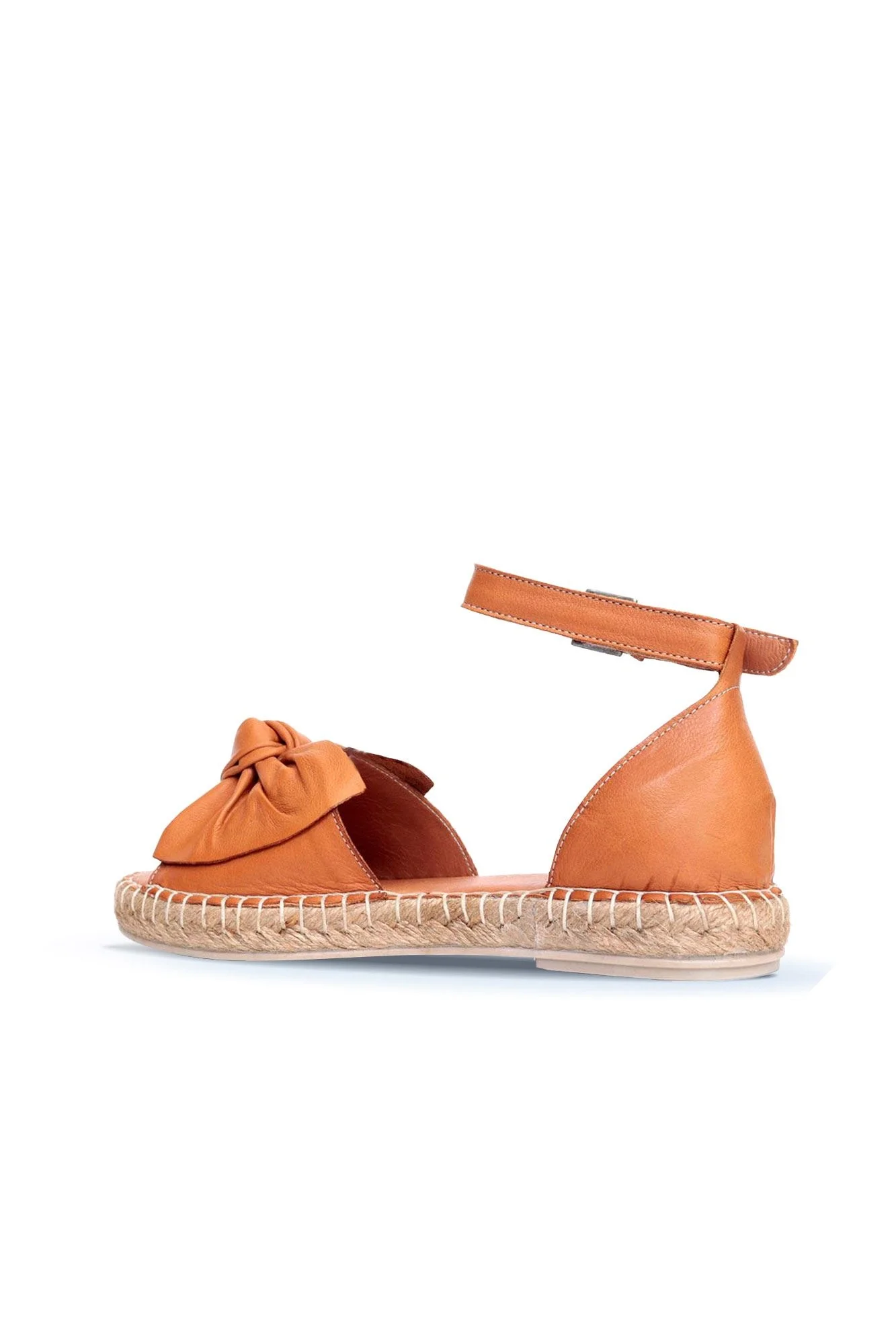 Taba Deri Kadın Espadril Sandalet