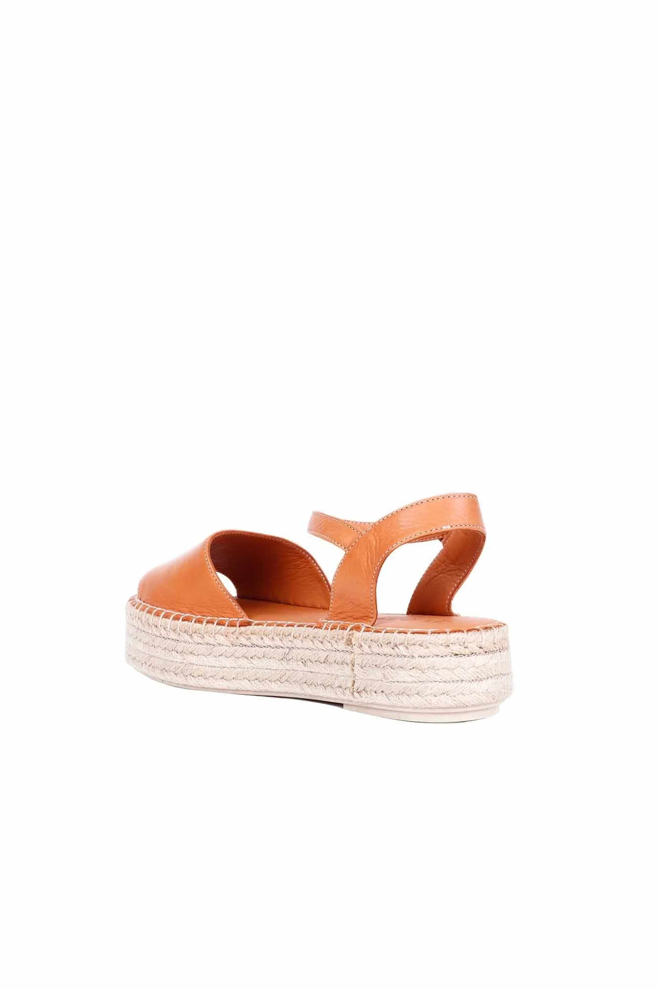 Taba Deri Kadın Espadril Sandalet