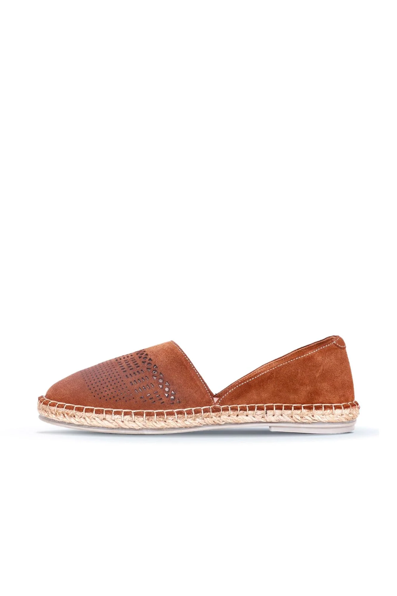 Taba Süet Kadın Espadril Ayakkabı
