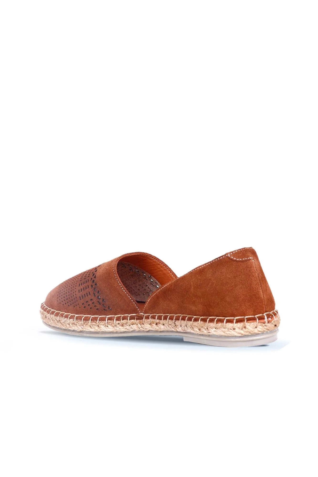 Taba Süet Kadın Espadril Ayakkabı
