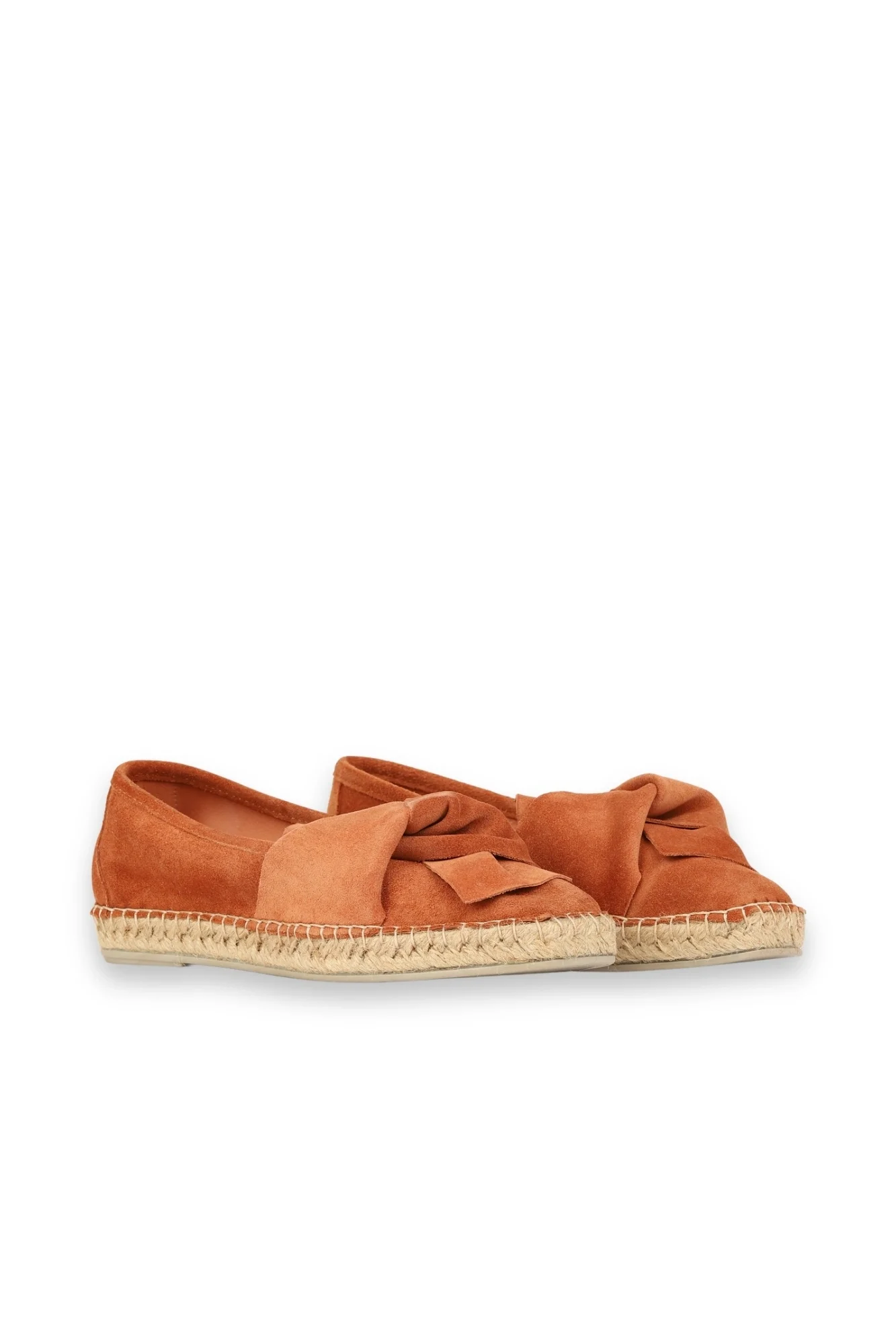 Turuncu Süet Kadın Düz Ayakkabı
