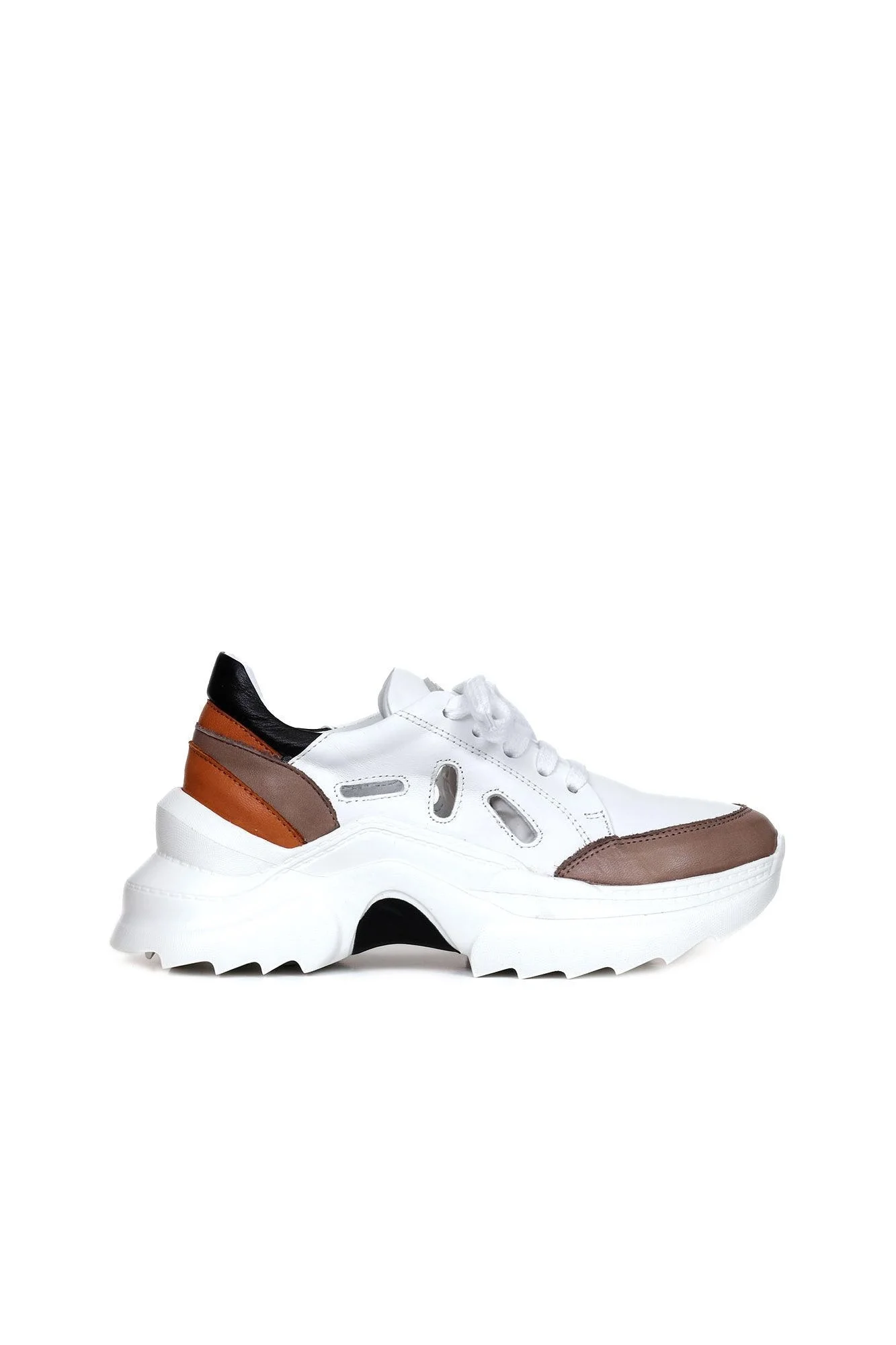 Vizon Deri Kadın Spor Ayakkabı