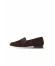 Siyah Deri Kadın Loafer