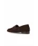 Siyah Deri Kadın Loafer
