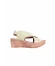 Shoes Haki Deri Kadın Dolgu Topuklu Sandalet 01wl3402