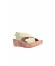 Shoes Haki Deri Kadın Dolgu Topuklu Sandalet 01wl3402