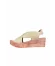 Shoes Haki Deri Kadın Dolgu Topuklu Sandalet 01wl3402